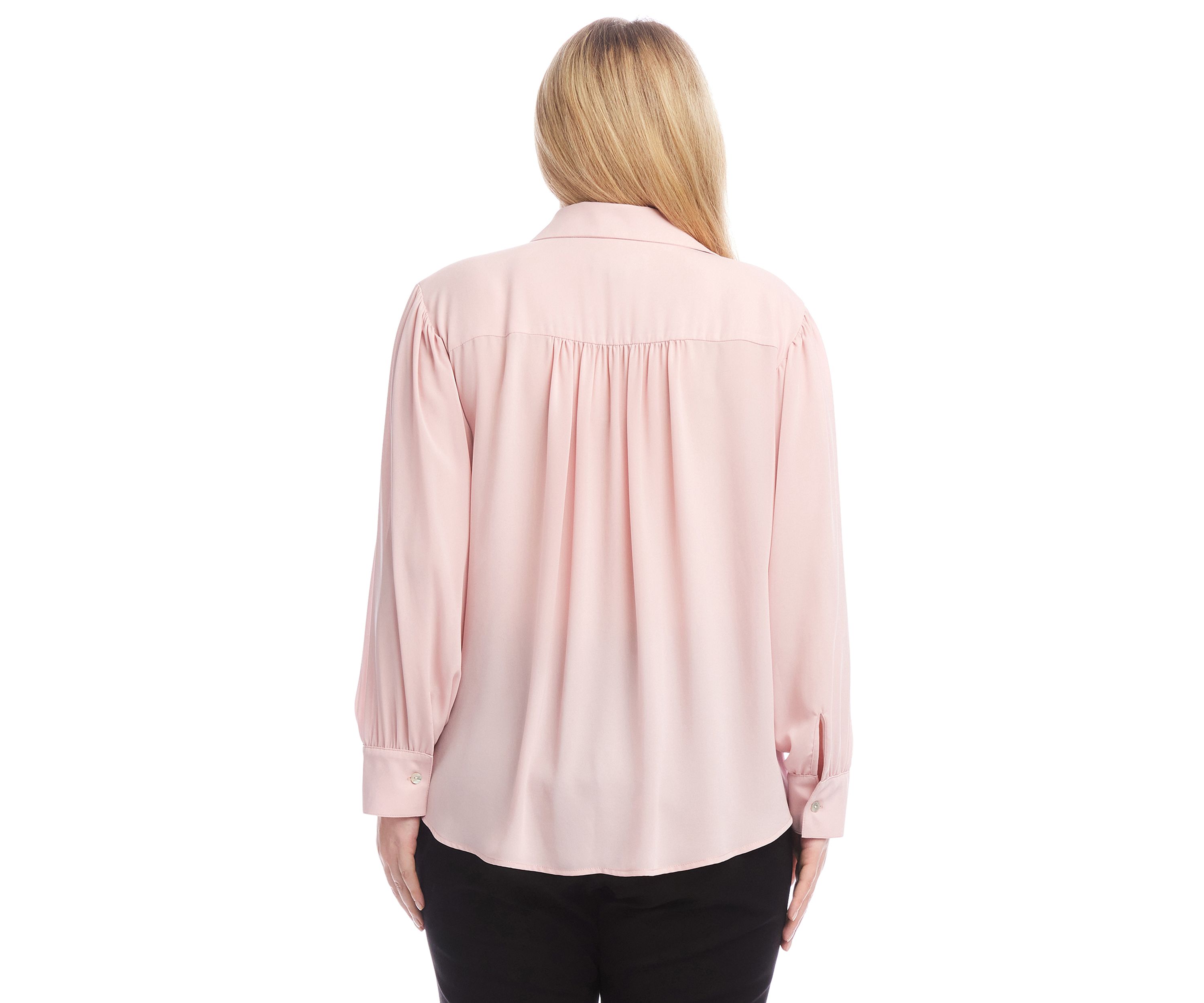 Plus Size Dropped Shoulder Blouse