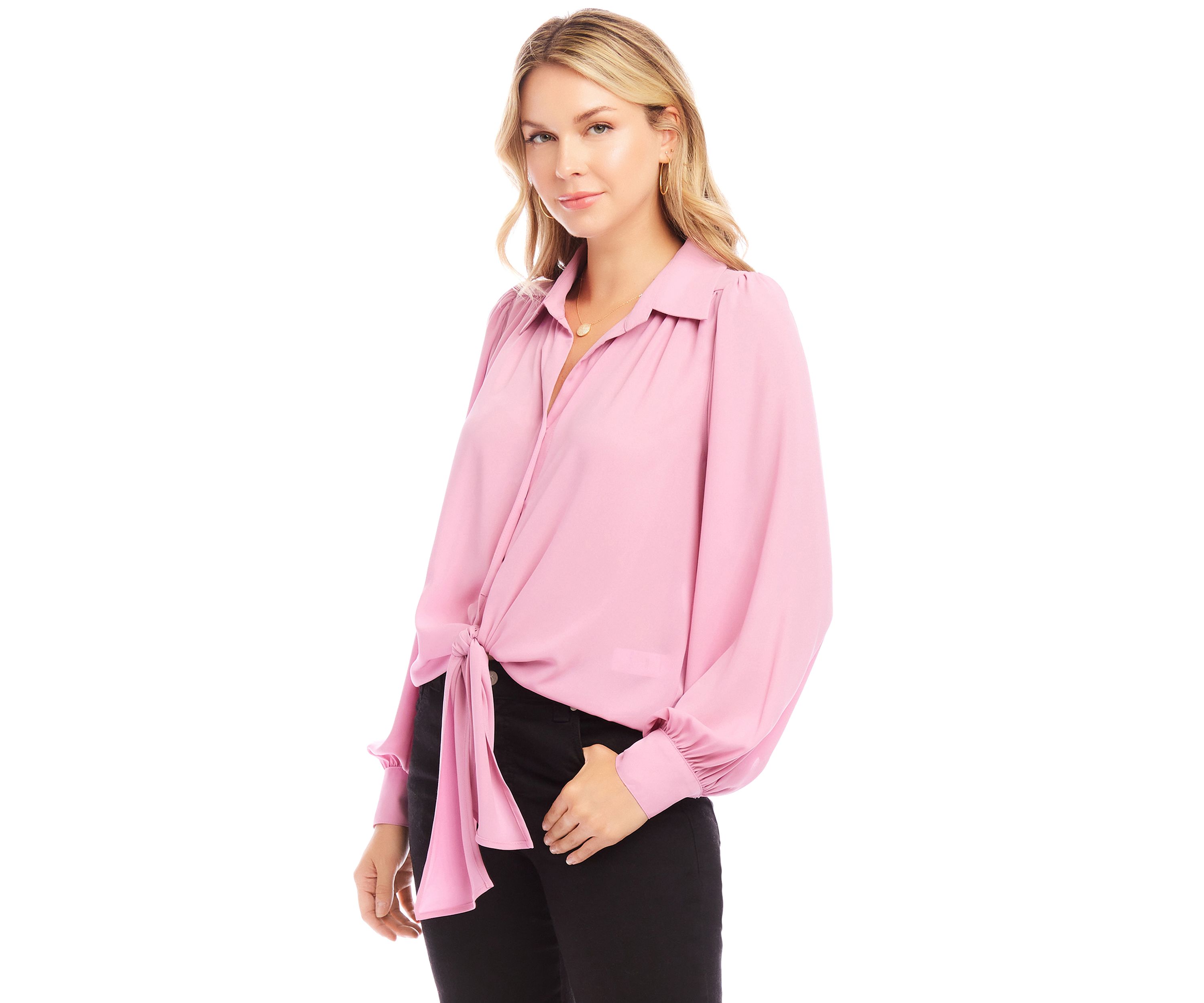 Petite Size Tie Front Top