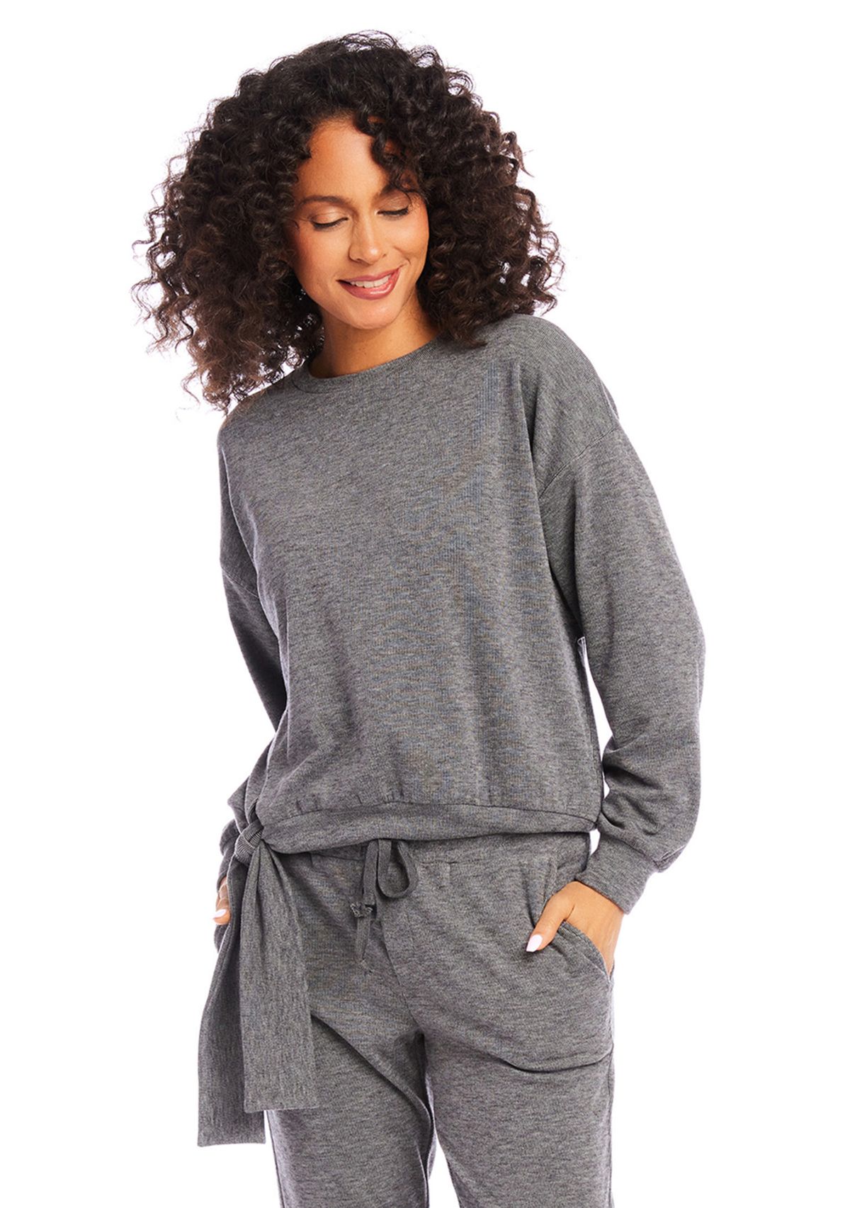 Womens Side Tie Sweatshirt