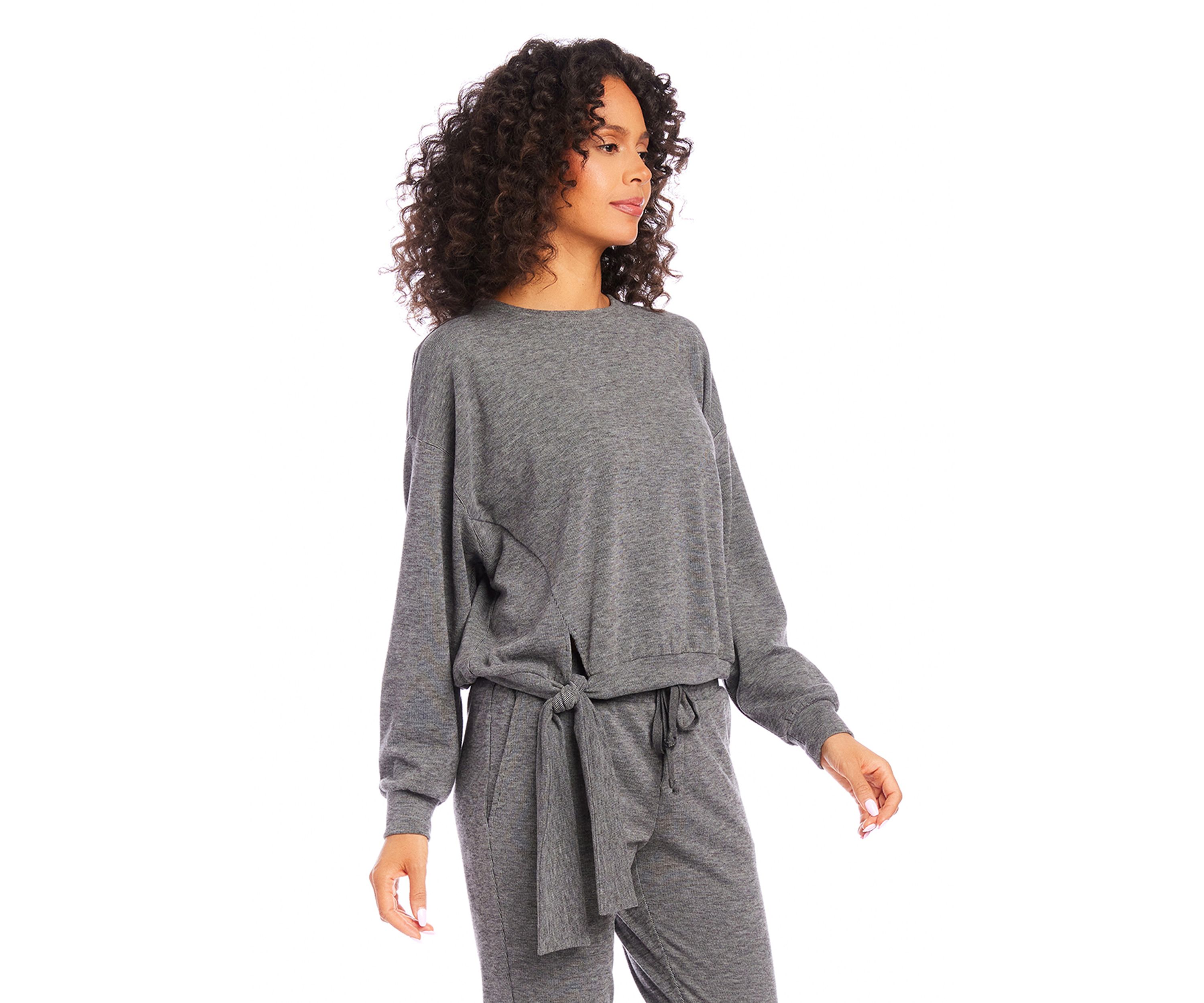 Womens Side Tie Sweatshirt