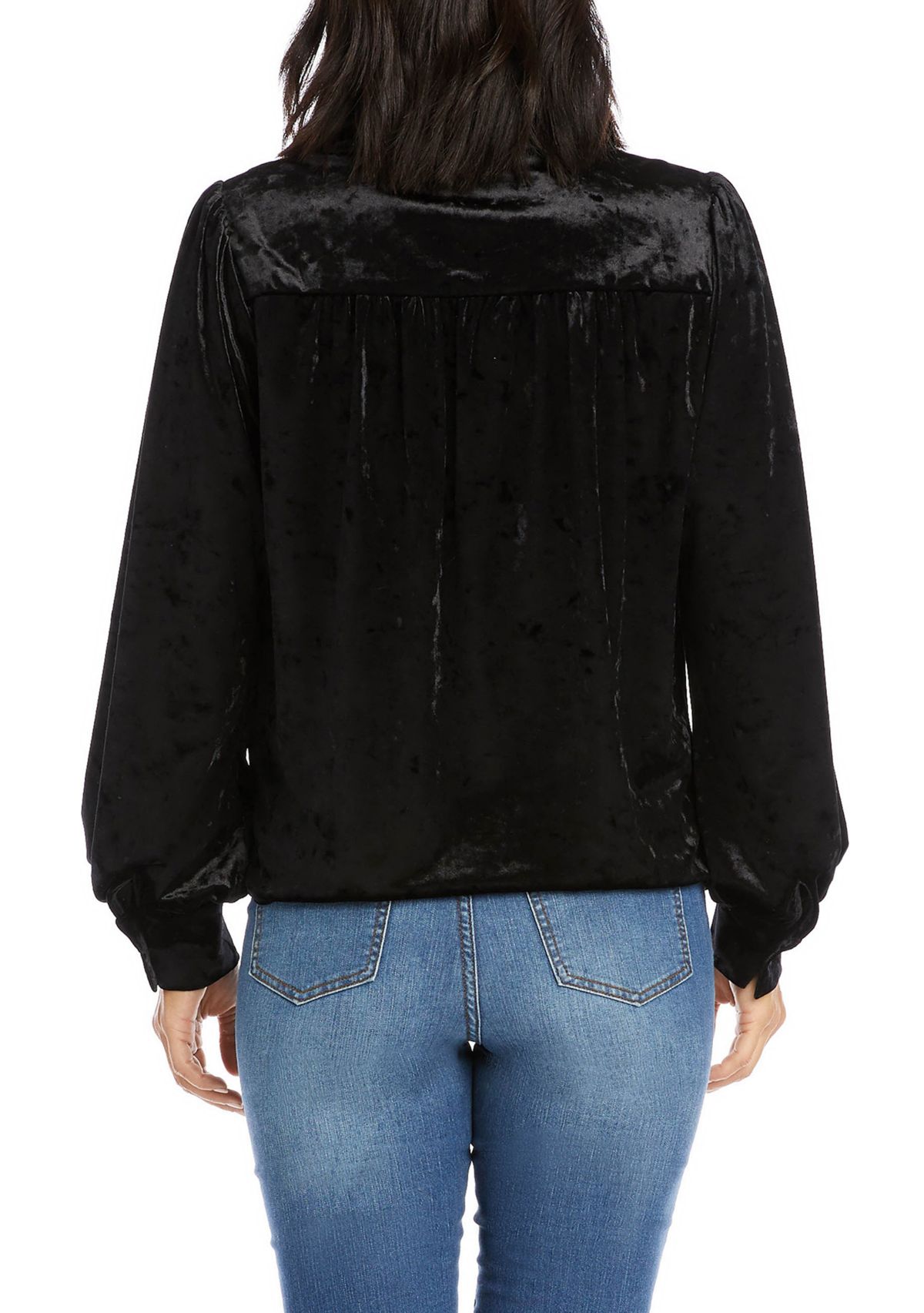 Womens Crushed Velvet Shirt 