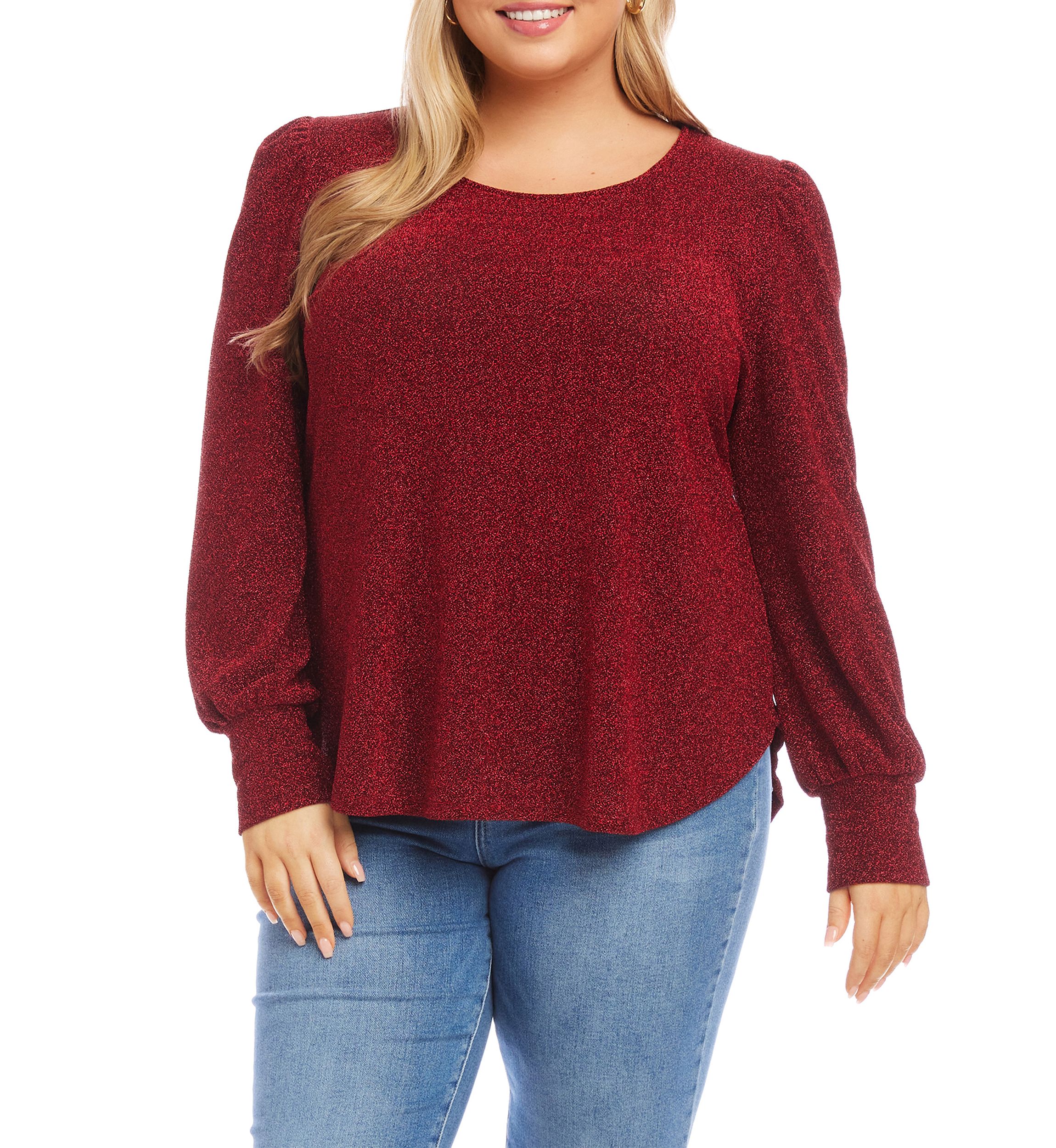 Plus Size Puff Sleeve Top