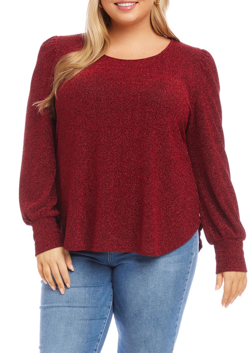 Plus Size Puff Sleeve Top