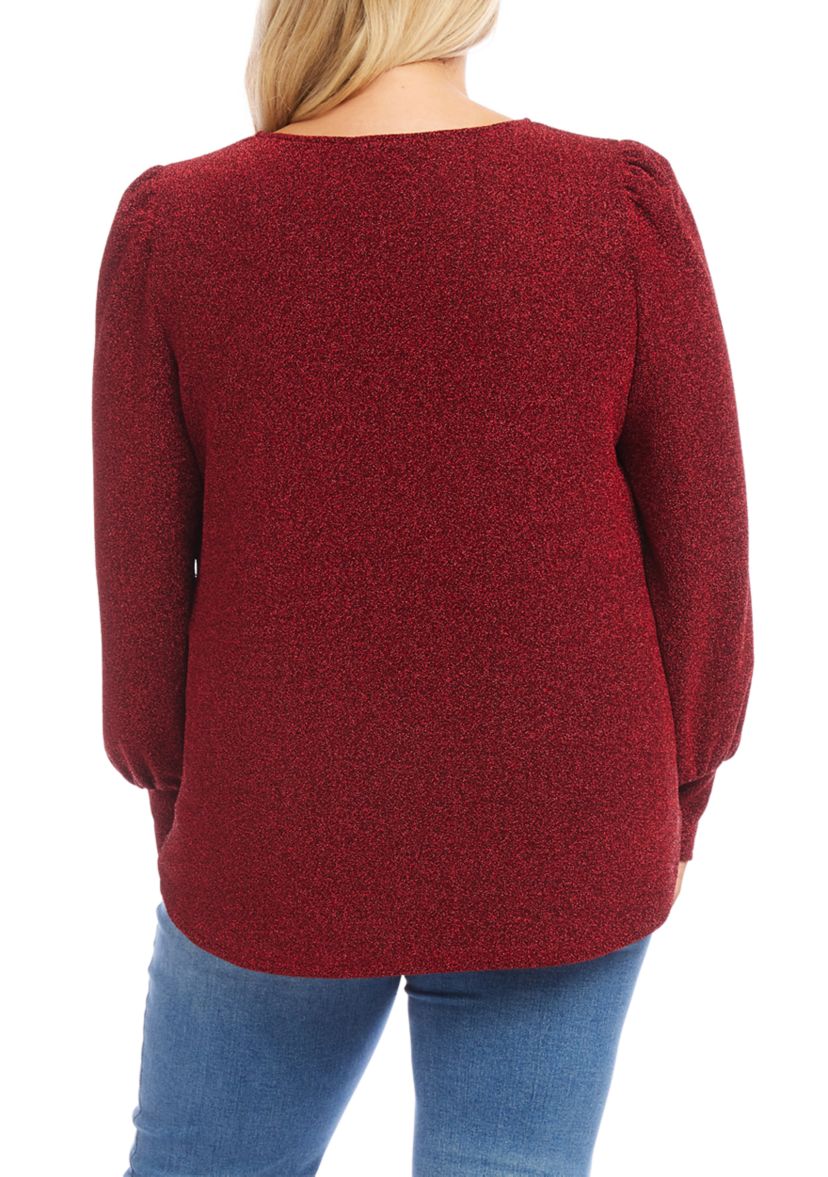 Plus Size Puff Sleeve Top