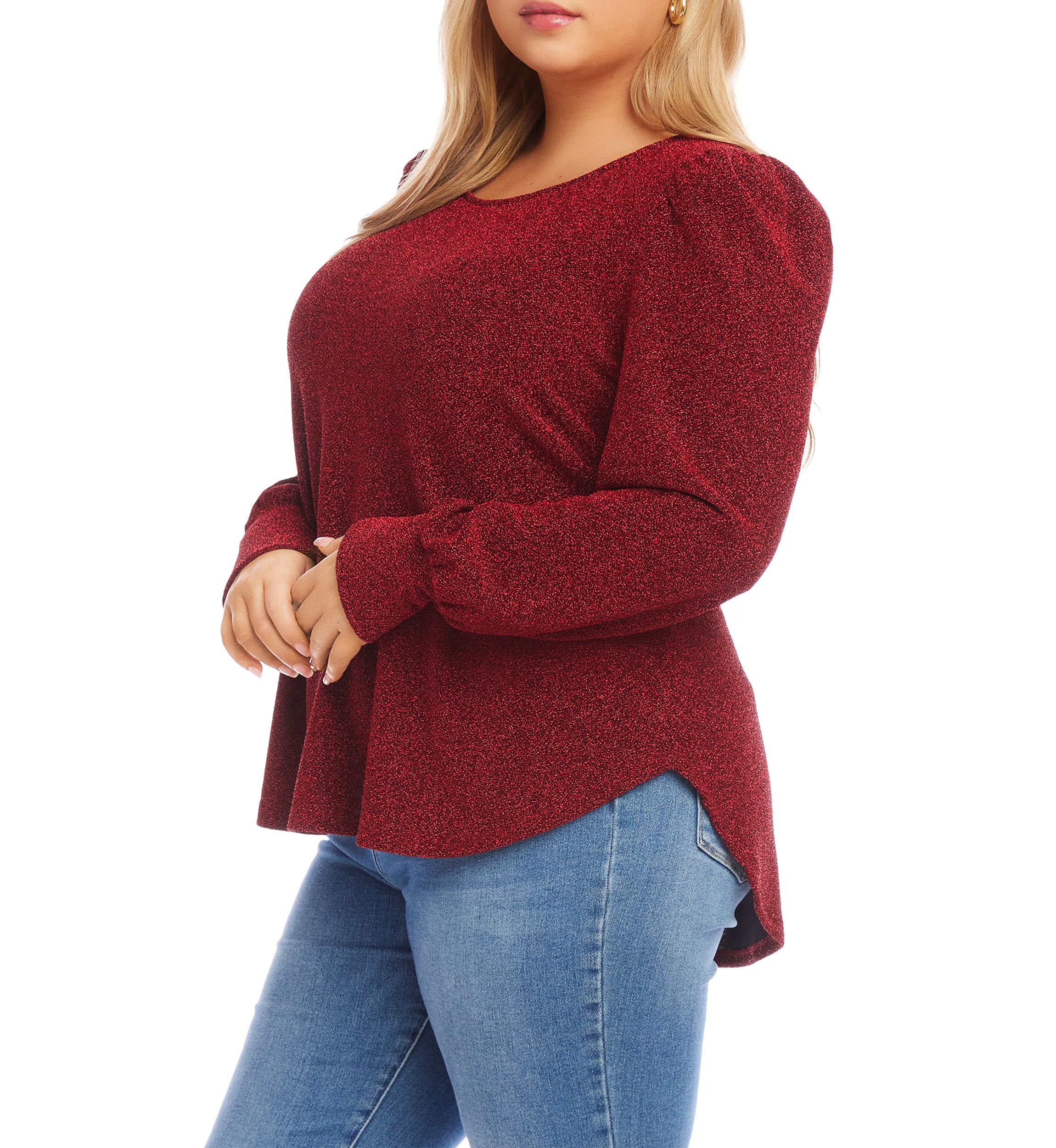 Plus Size Puff Sleeve Top
