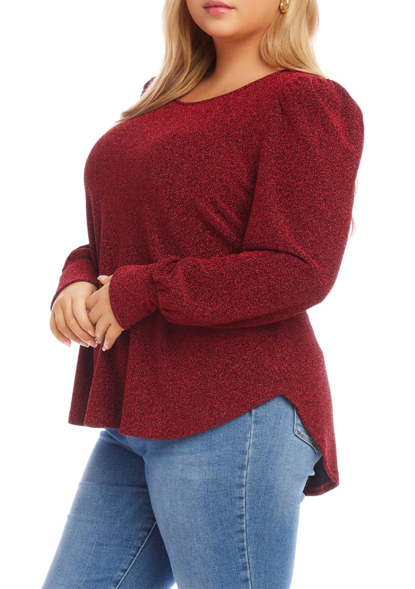 Plus Size Puff Sleeve Top