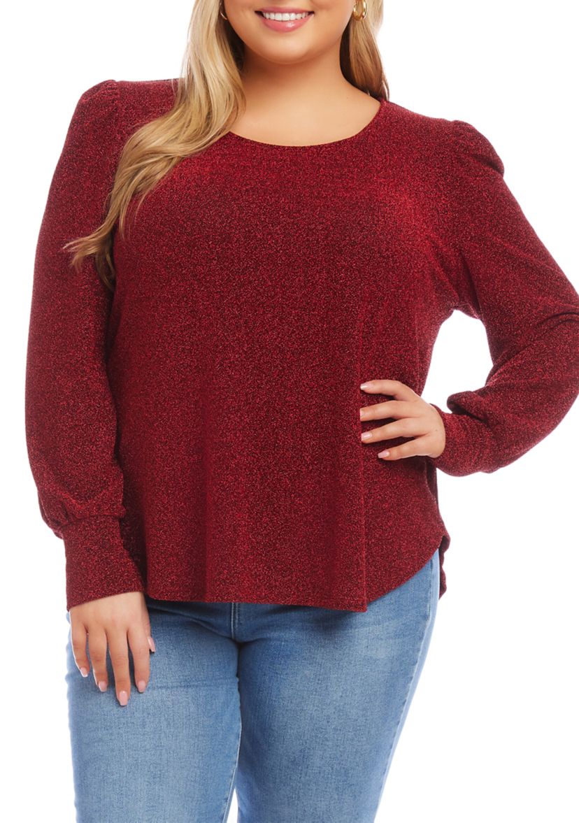 Plus Size Puff Sleeve Top