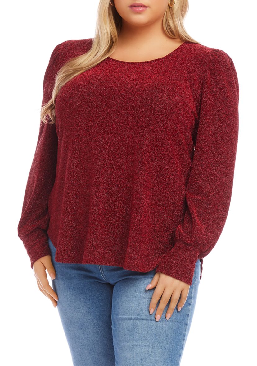 Plus Size Puff Sleeve Top