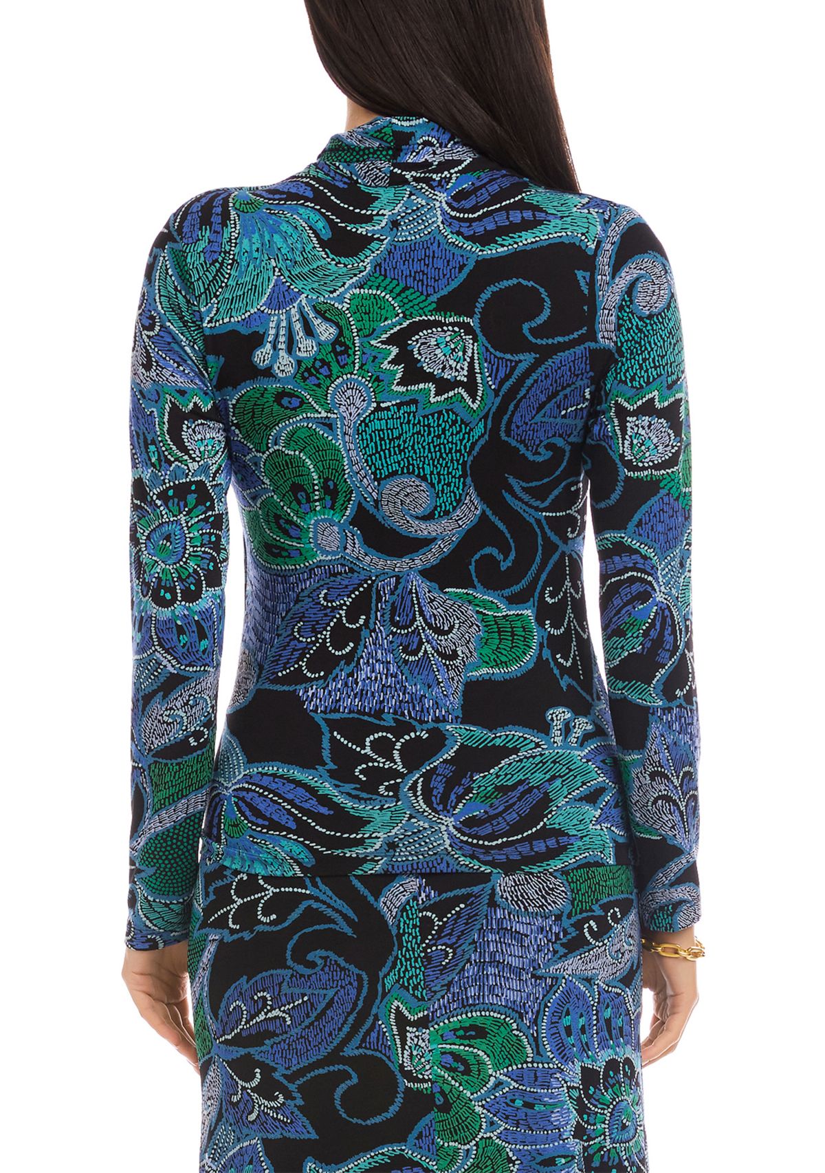 Womens Long Sleeve Drape Front Crossover Top