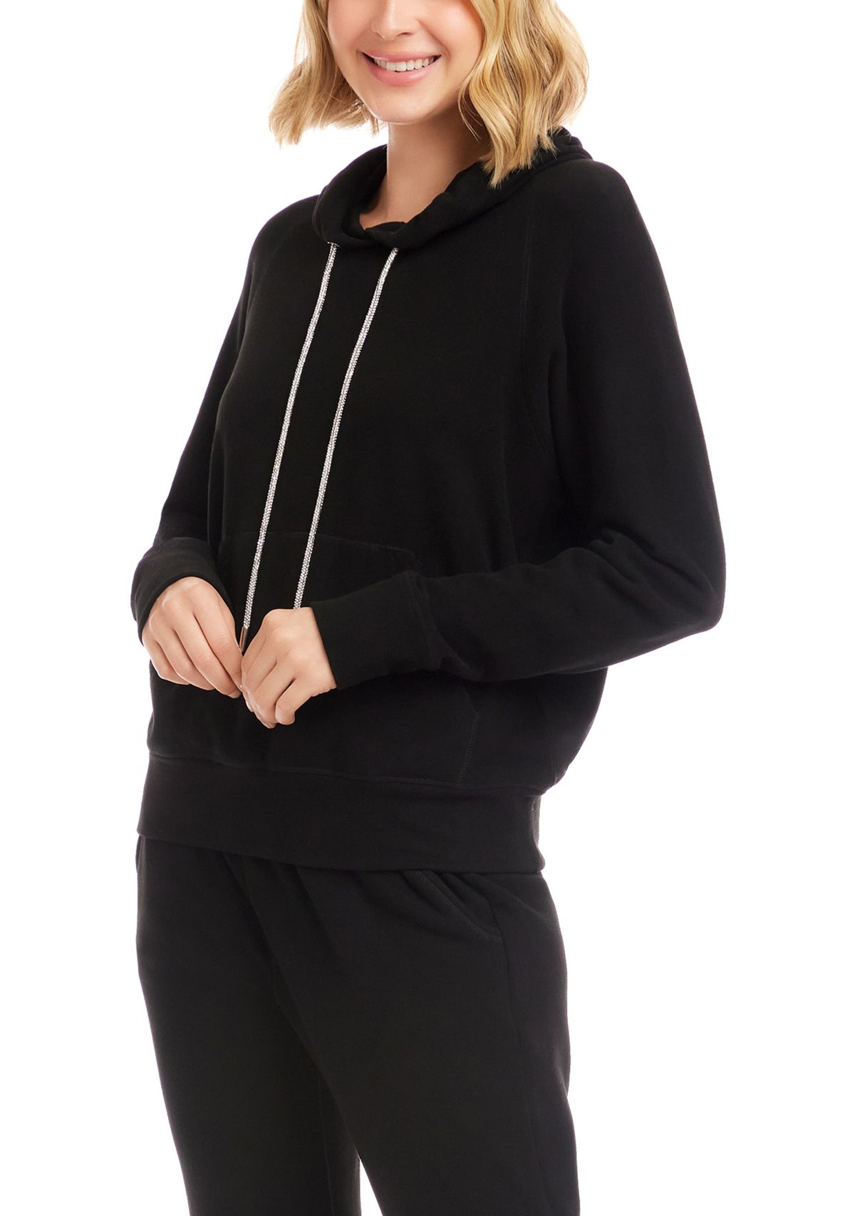 Womens Long Sleeve Rhinestone Athletic Top