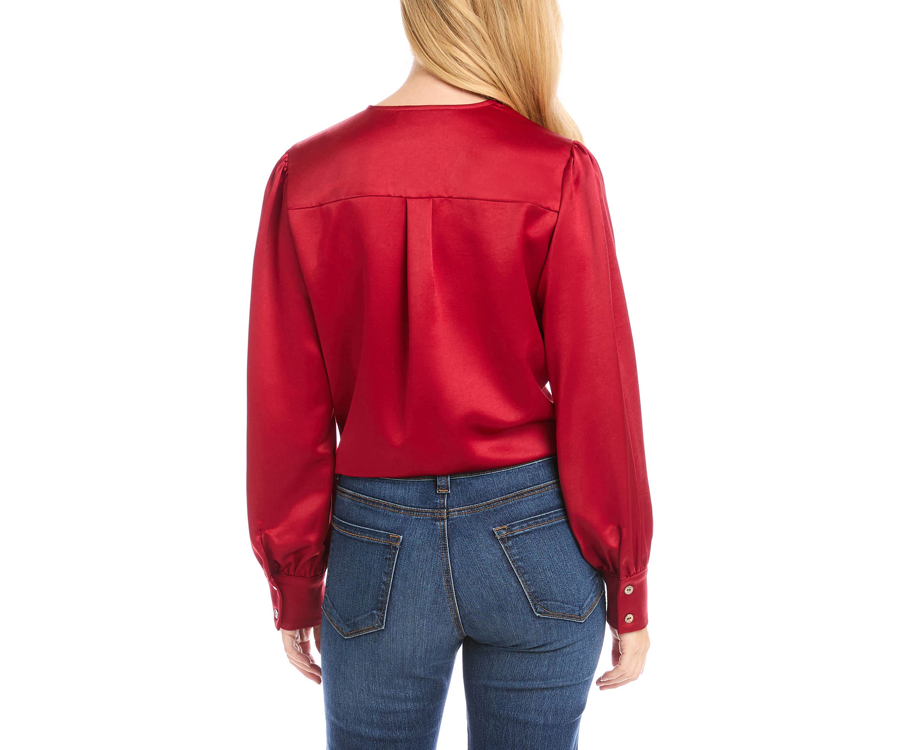 Womens Tie Front Blouse