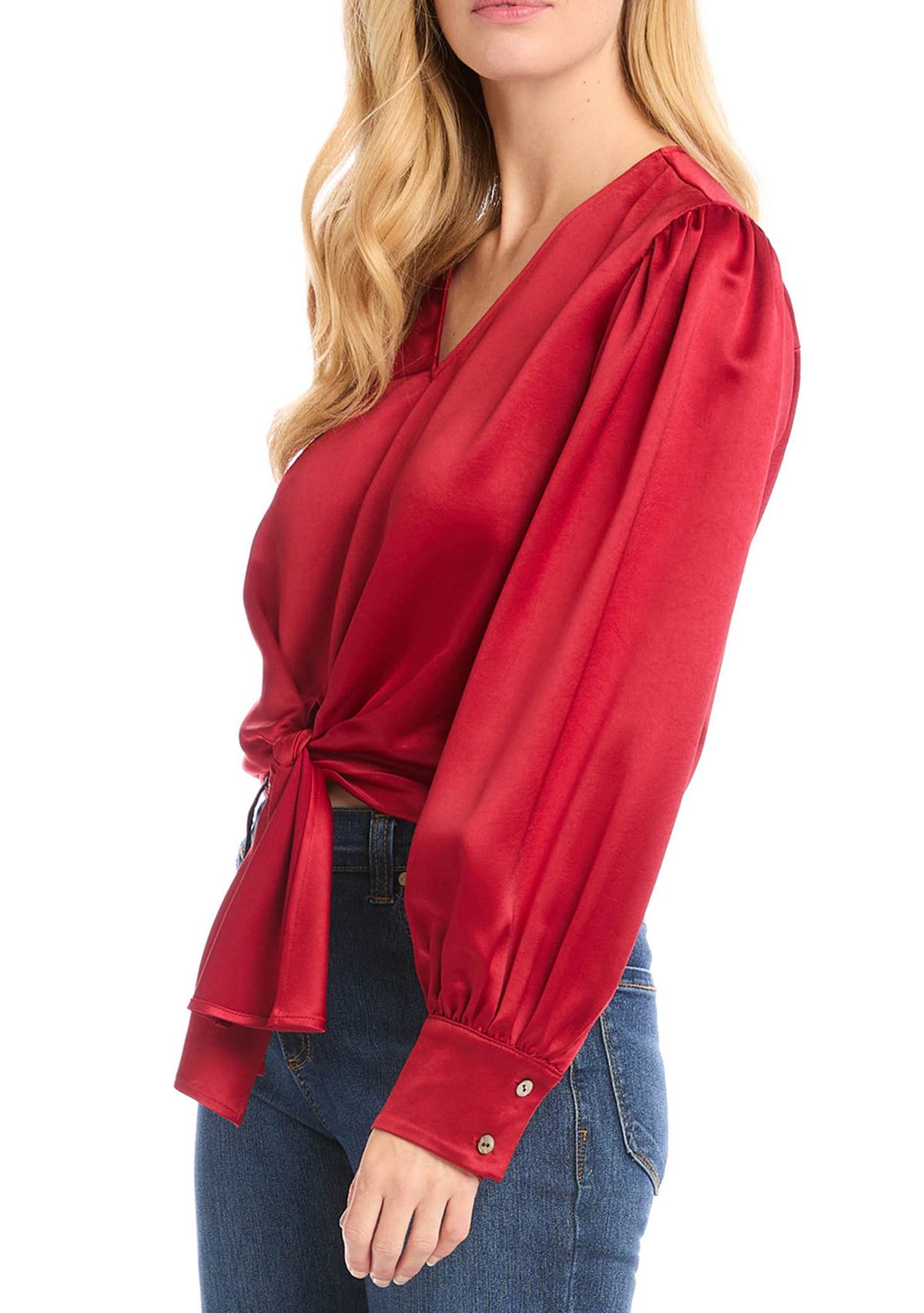 Womens Tie Front Blouse