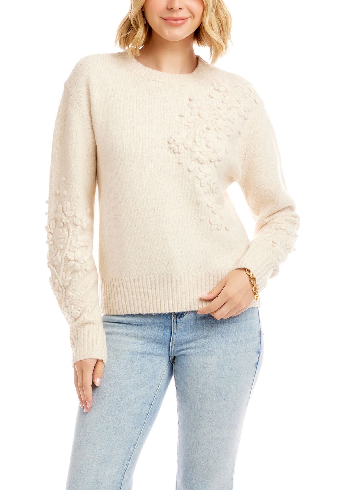 Womens Embroidered Sweater 