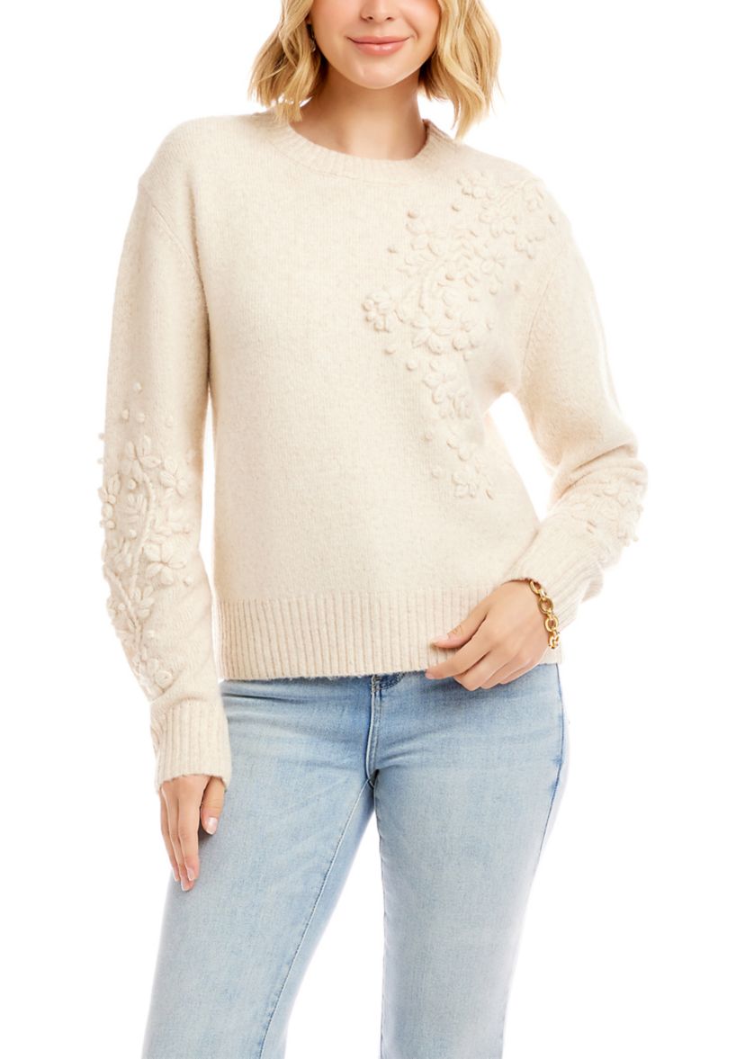 Womens Embroidered Sweater 