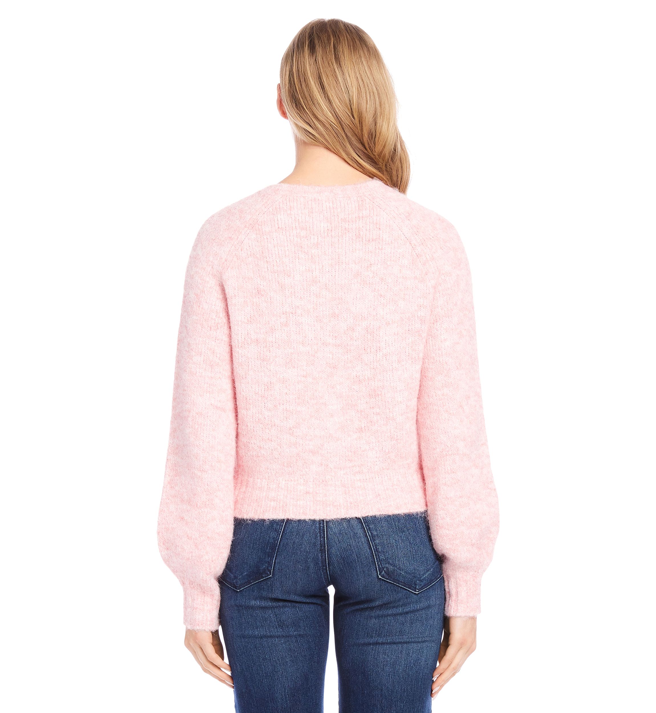 Petite Size Pearl Button Cardigan Sweater