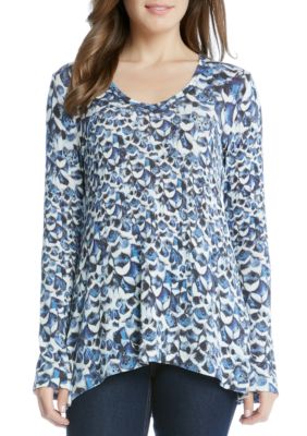 Etta Extended Sleeve Top in White - Karen Kane 2L14224 main image 0