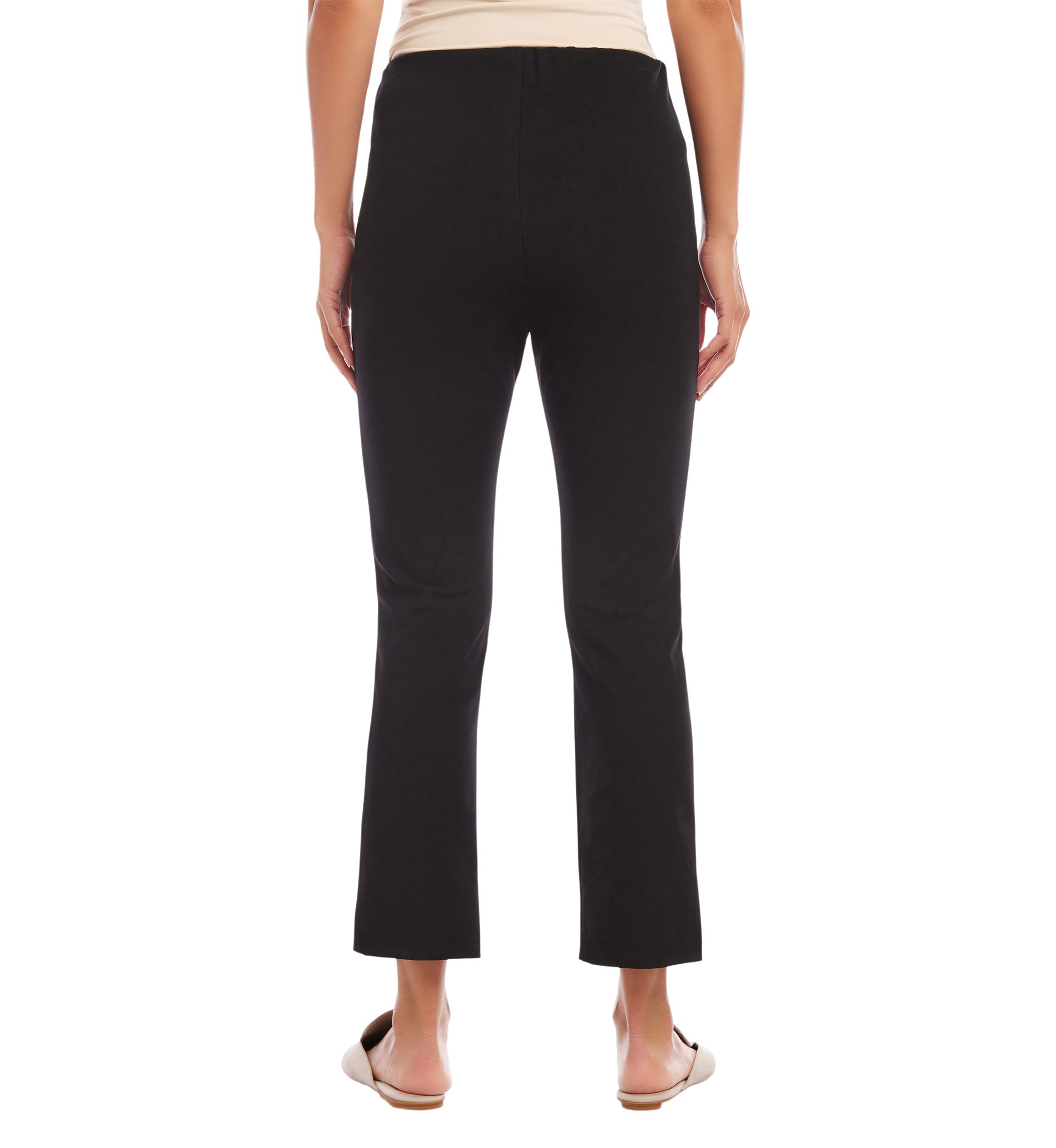 Petite Cropped Pintuck Pants