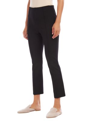 Petite Cropped Pintuck Pants