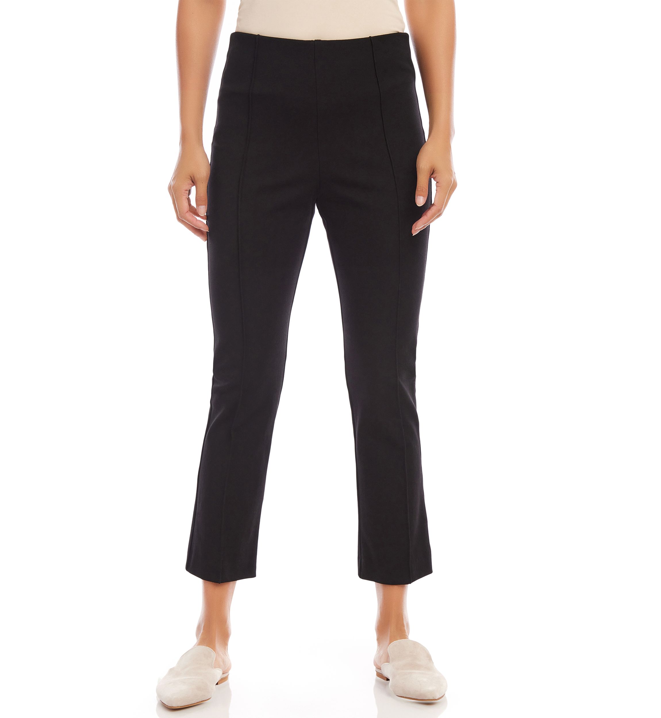 Womens Cropped Pintuck Pants