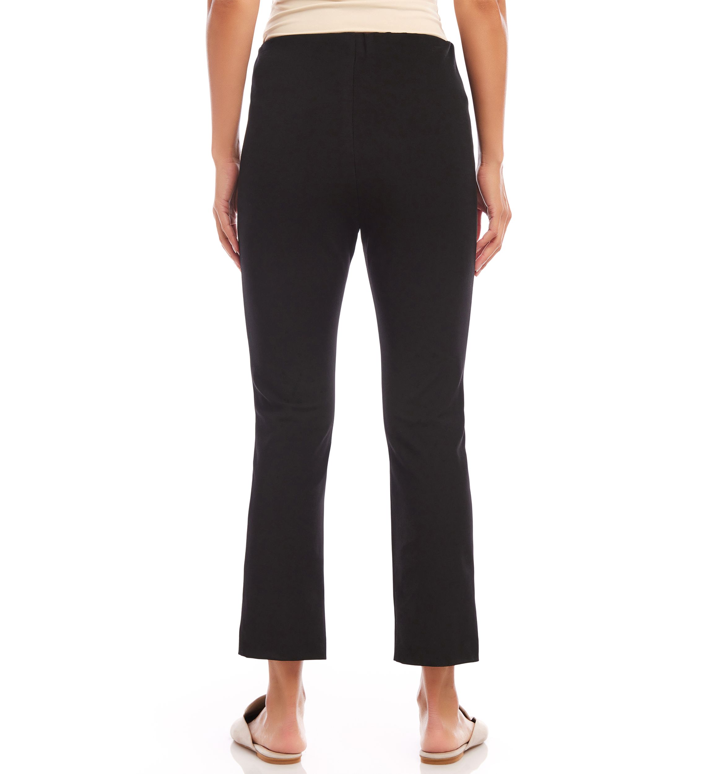 Womens Cropped Pintuck Pants