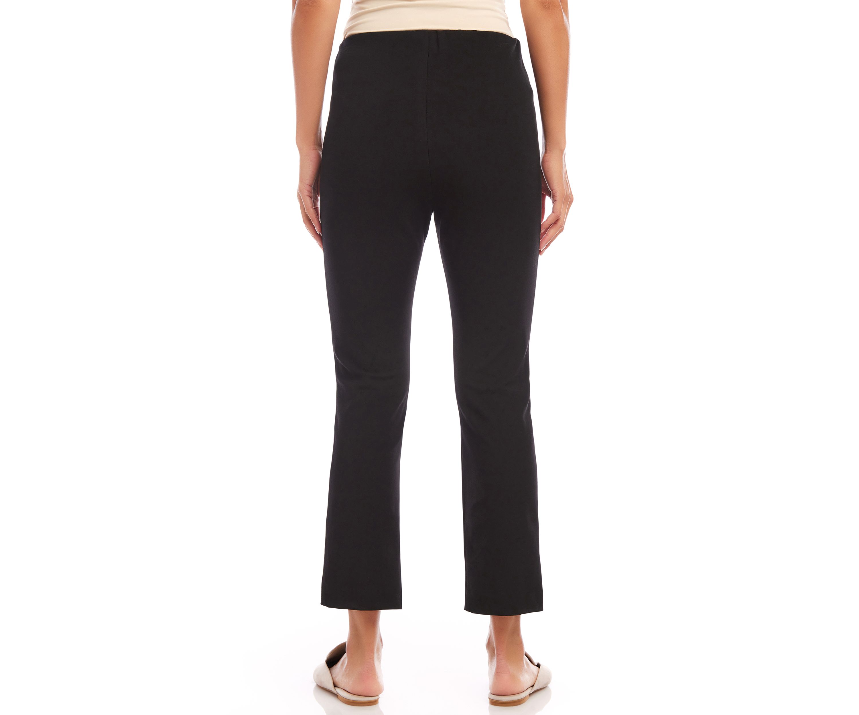 Womens Cropped Pintuck Pants