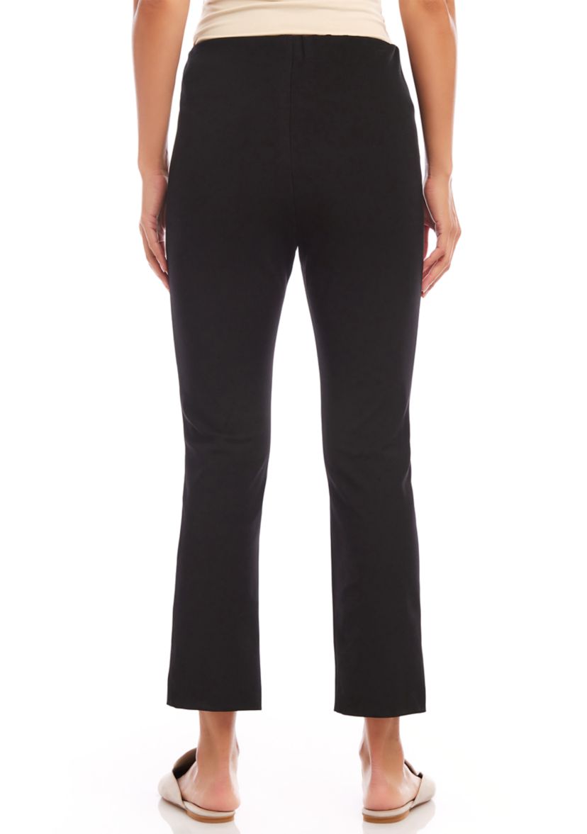 Womens Cropped Pintuck Pants