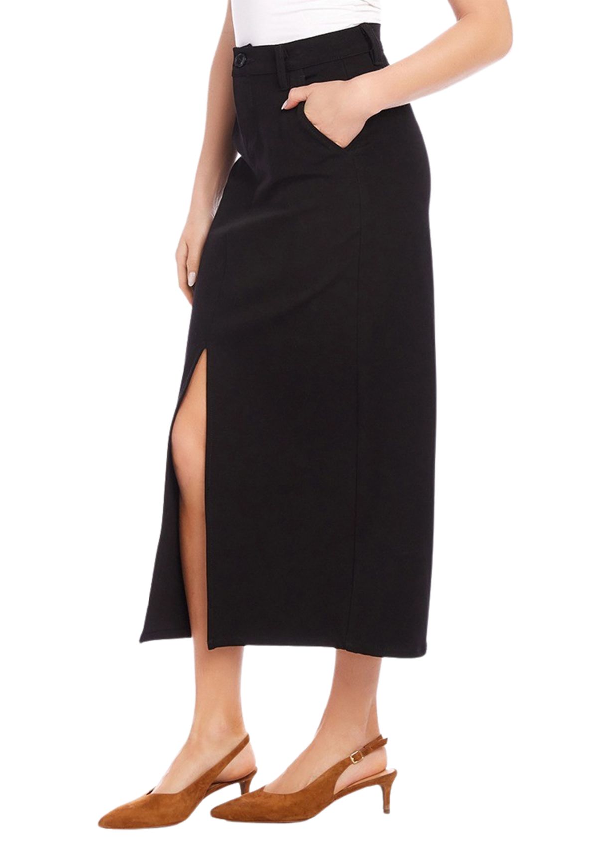 Womens Chelsea Midi Skirt