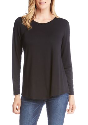 Women's Long Sleeve Shirttail T-Shirt