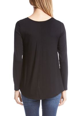 Women's Long Sleeve Shirttail T-Shirt