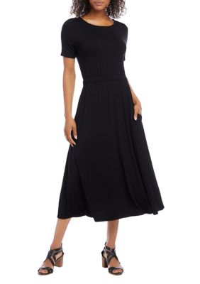 Karen Kane V-neck Scallop Hem Lace Dress | belk