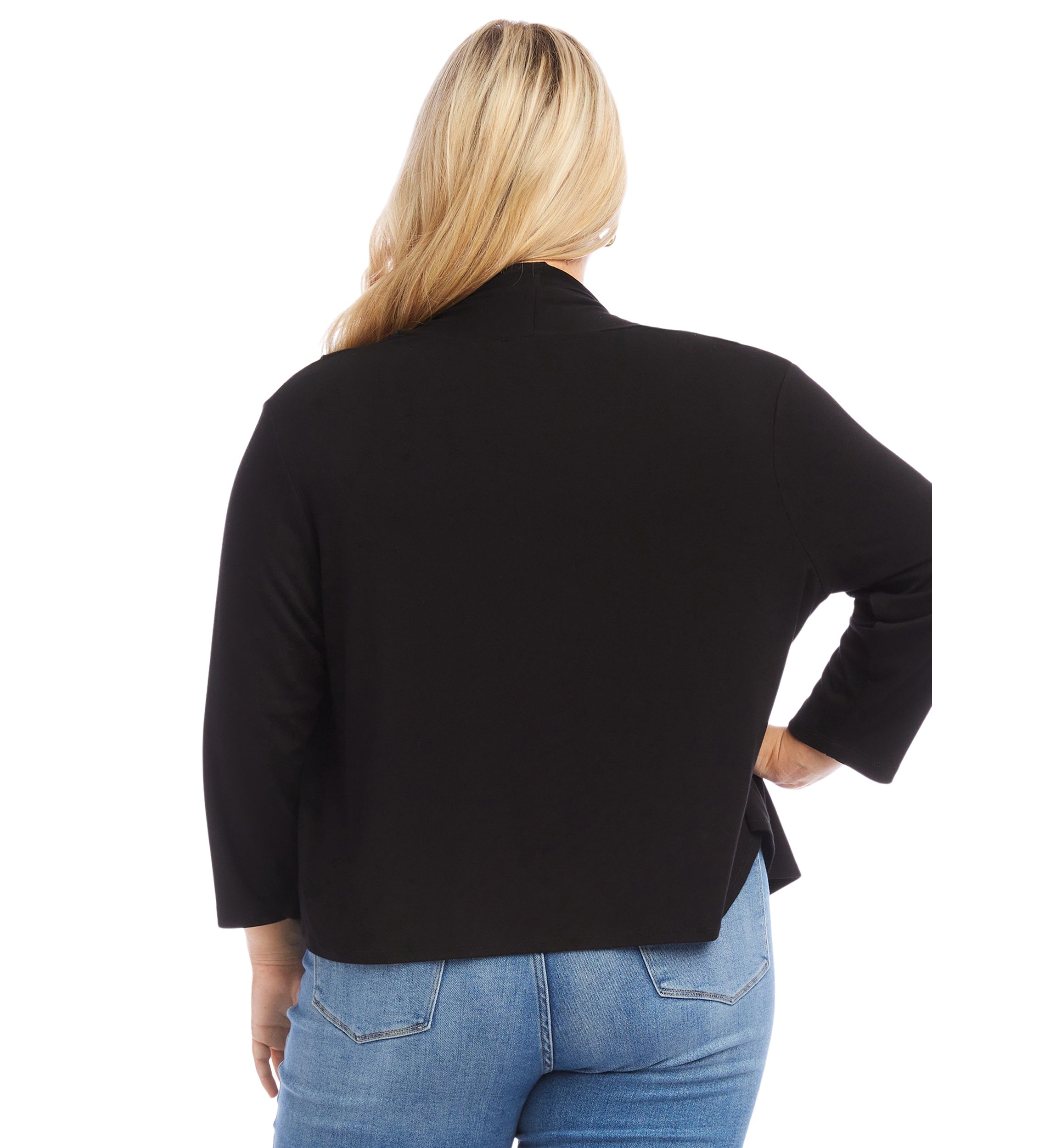 Maglione Tunica Asimmetrico Karen Kane Blu Royal – Maniche Lunghe, Taglie M E XL - Foto 6