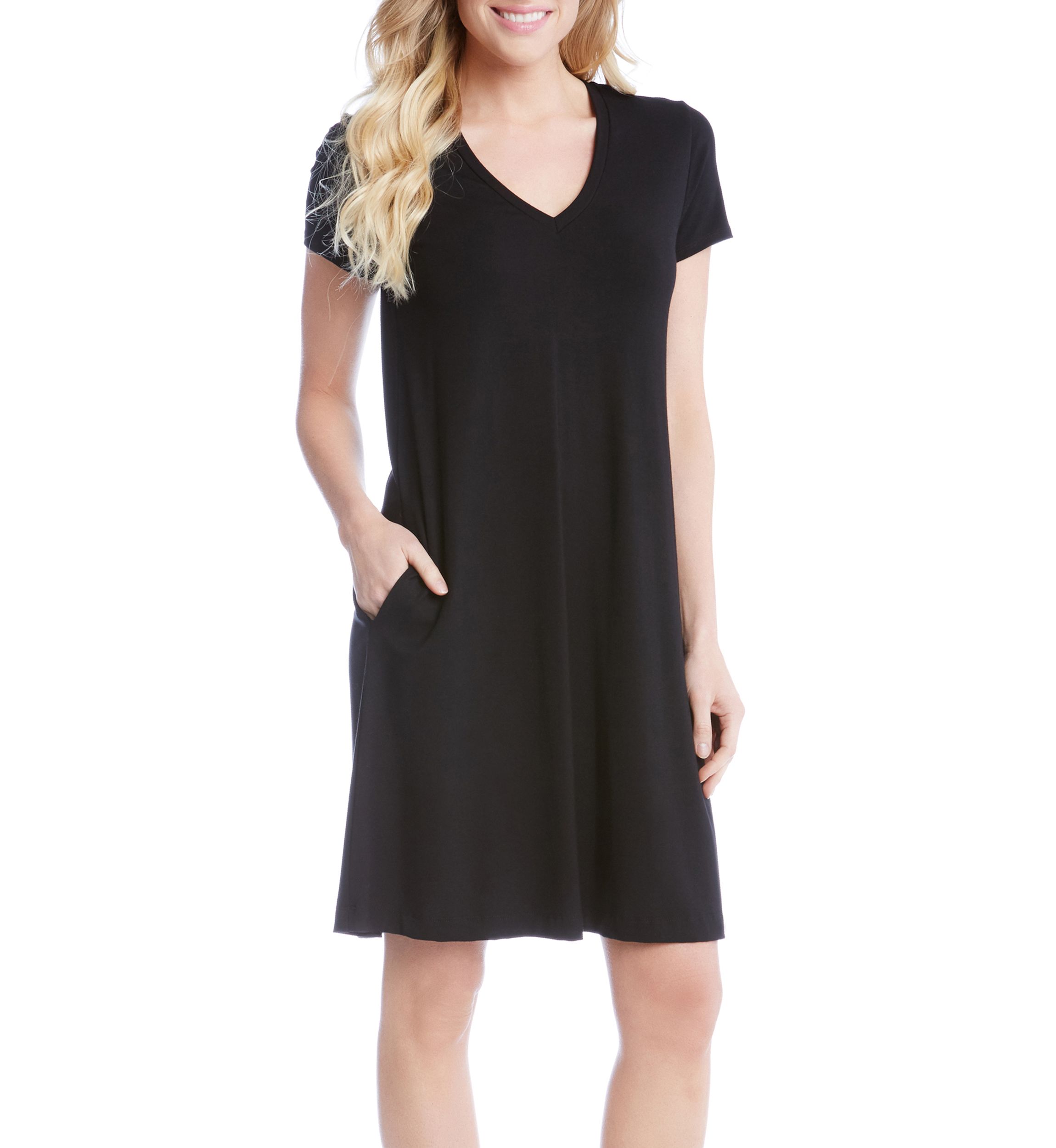 Womens Quinn V-Neck Pocket Dress