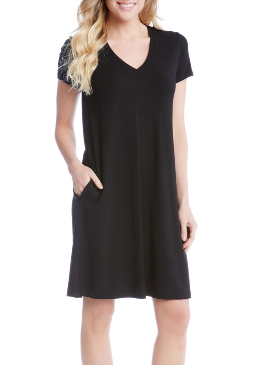 Womens Quinn V-Neck Pocket Dress