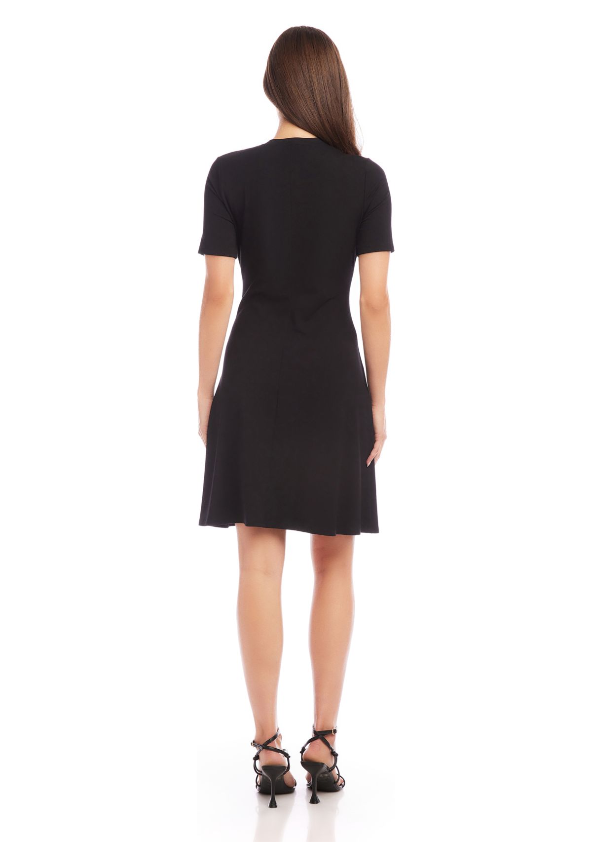 Womens Short Sleeve A-Line Dress