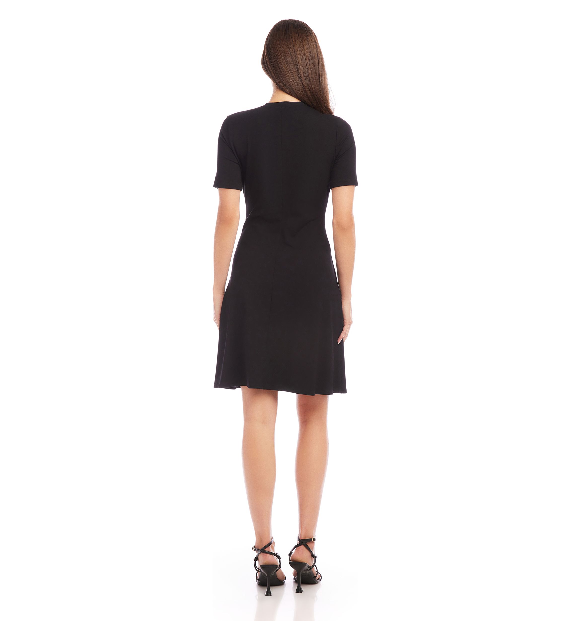 Womens Short Sleeve A-Line Dress