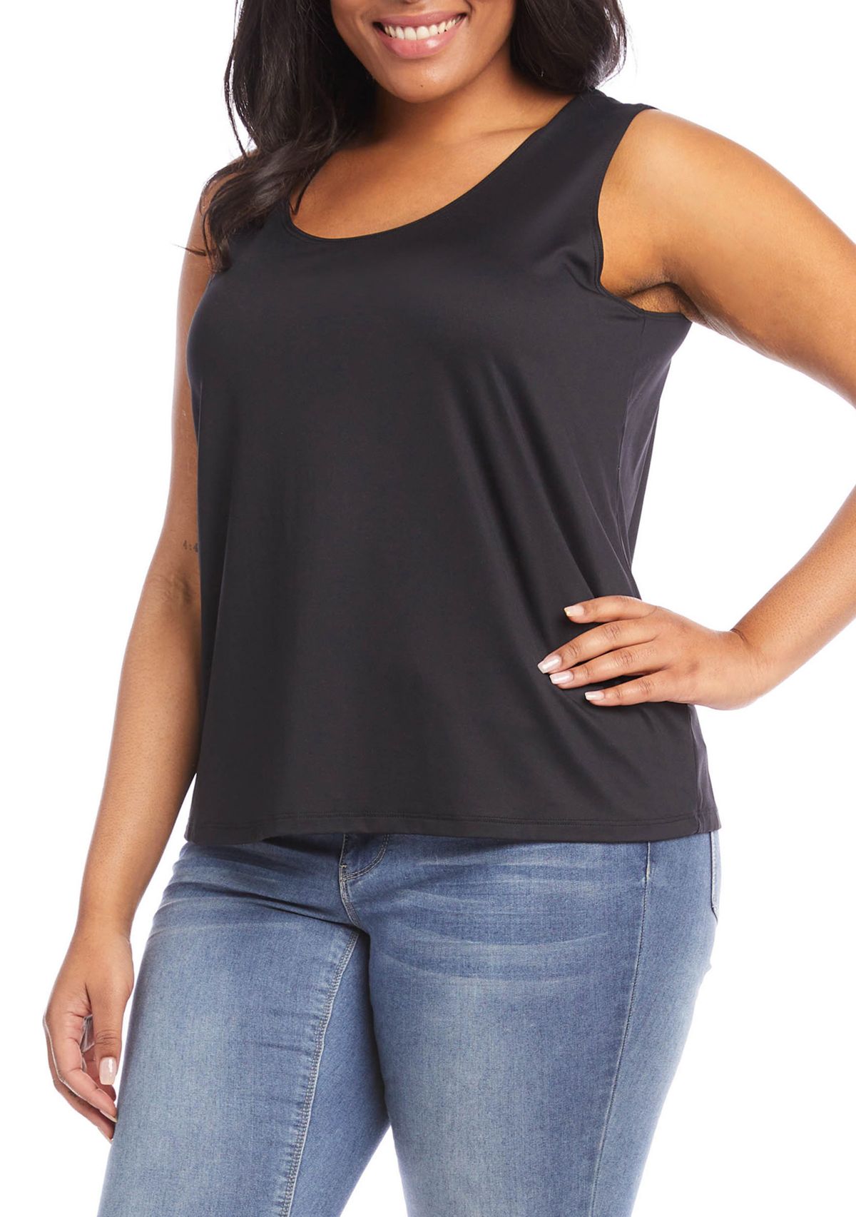 Plus Size Scoop Neck Tank 