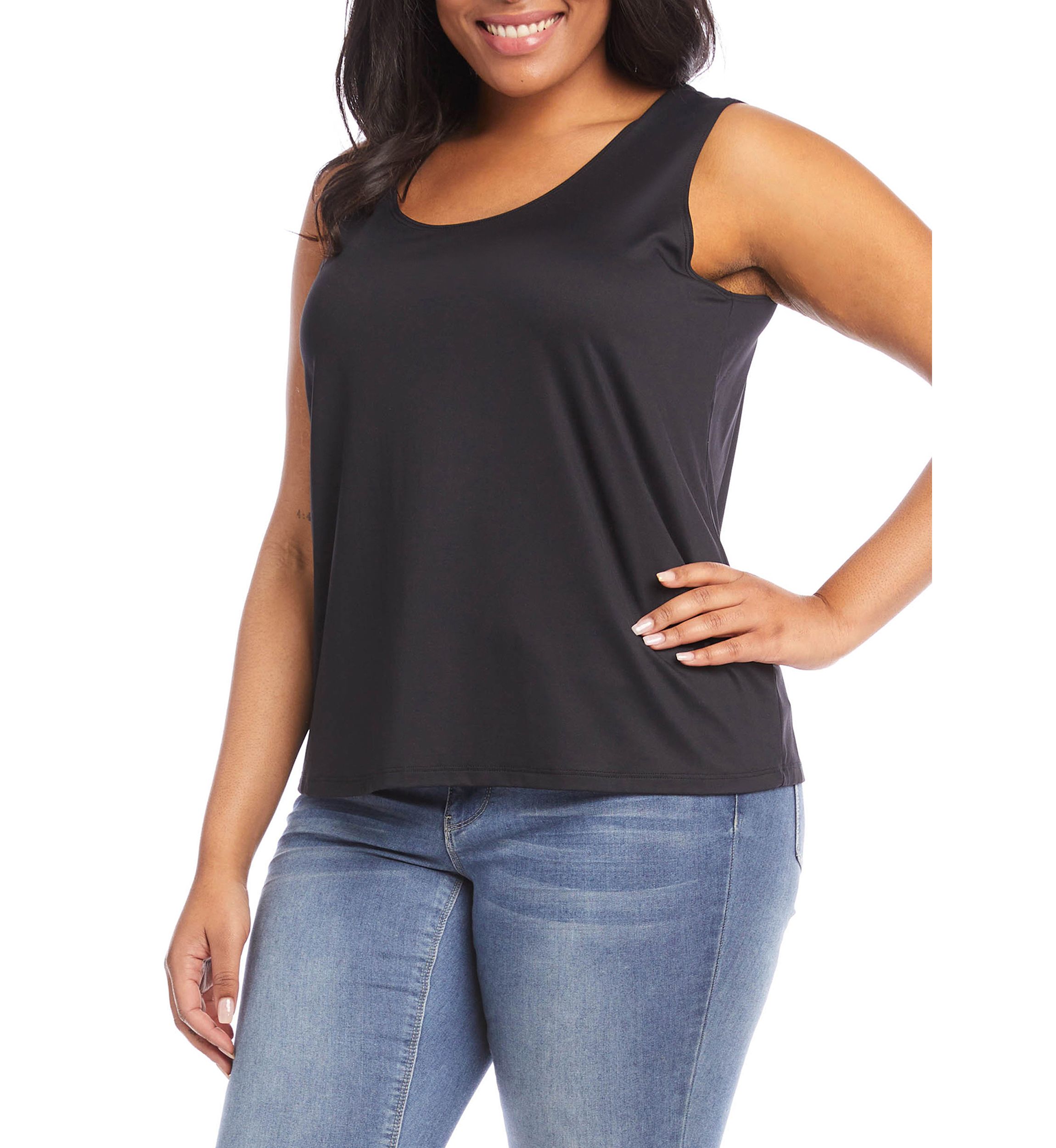 Plus Size Scoop Neck Tank 