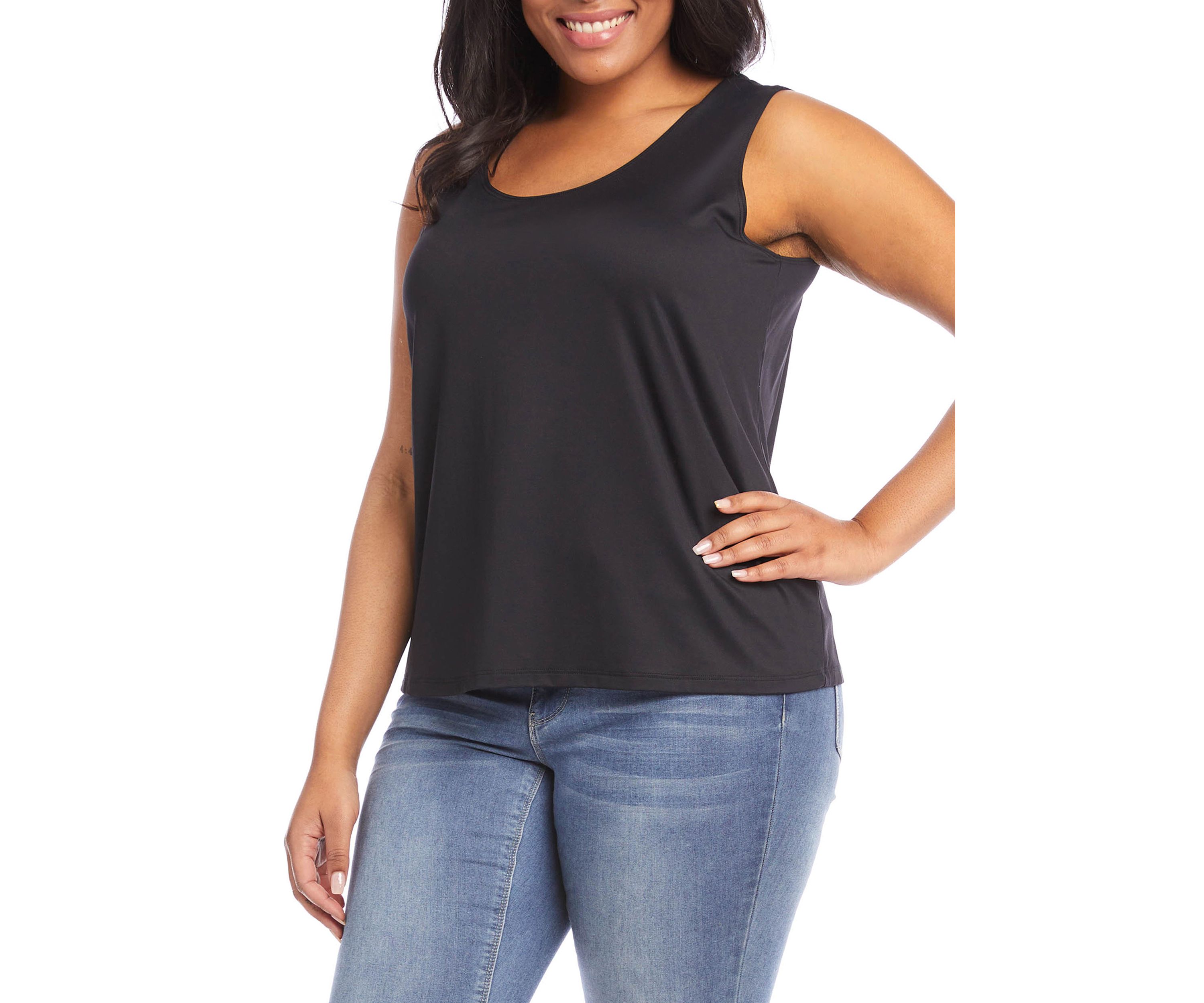 Plus Size Scoop Neck Tank 