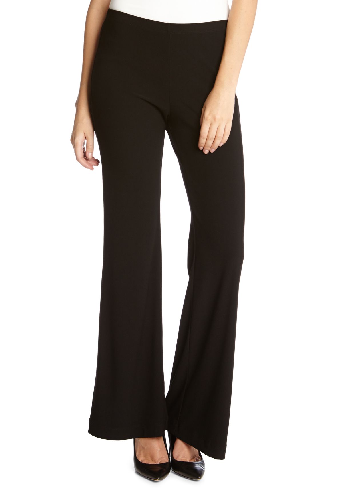 Womens Crepe Wide Leg Pants