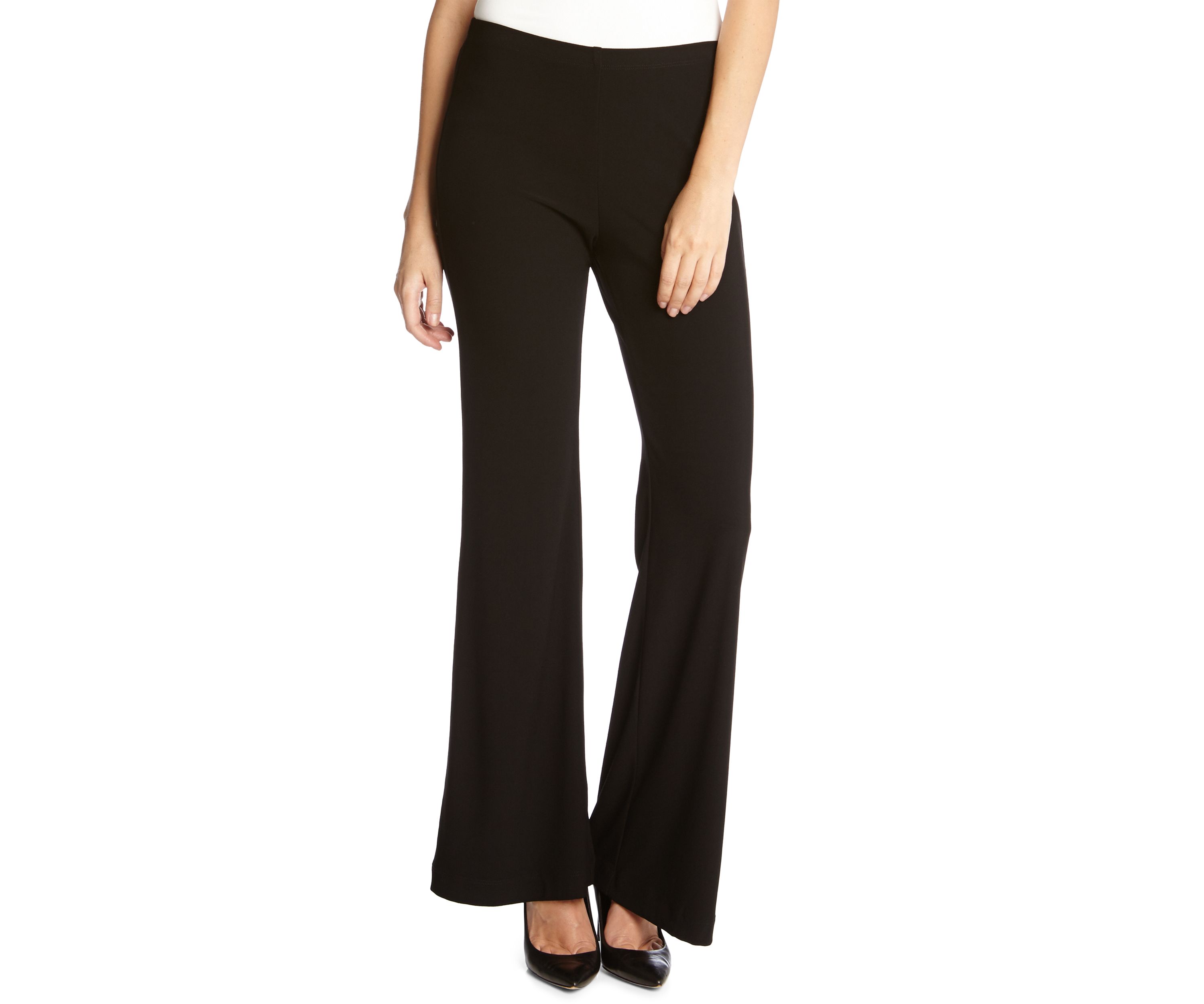 Womens Crepe Wide Leg Pants