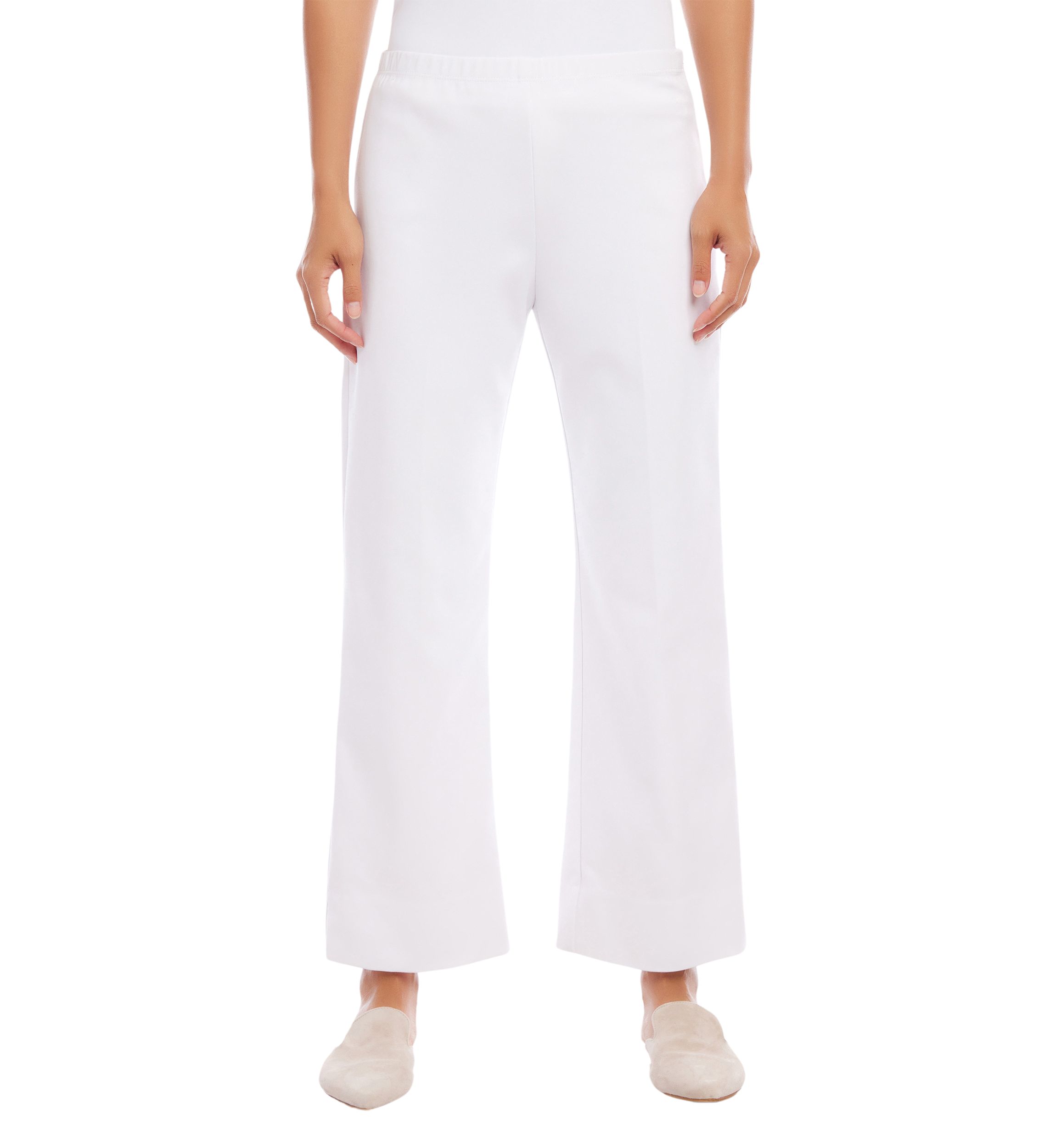 Petite Cropped Wide Leg Pants