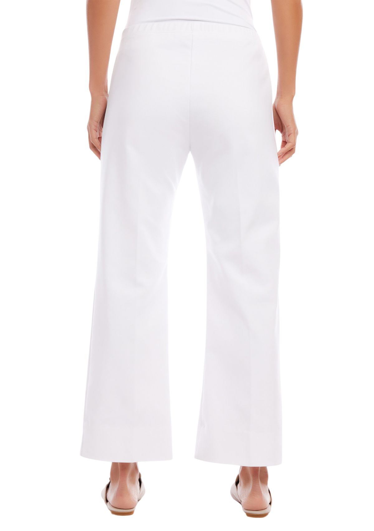 Petite Cropped Wide Leg Pants