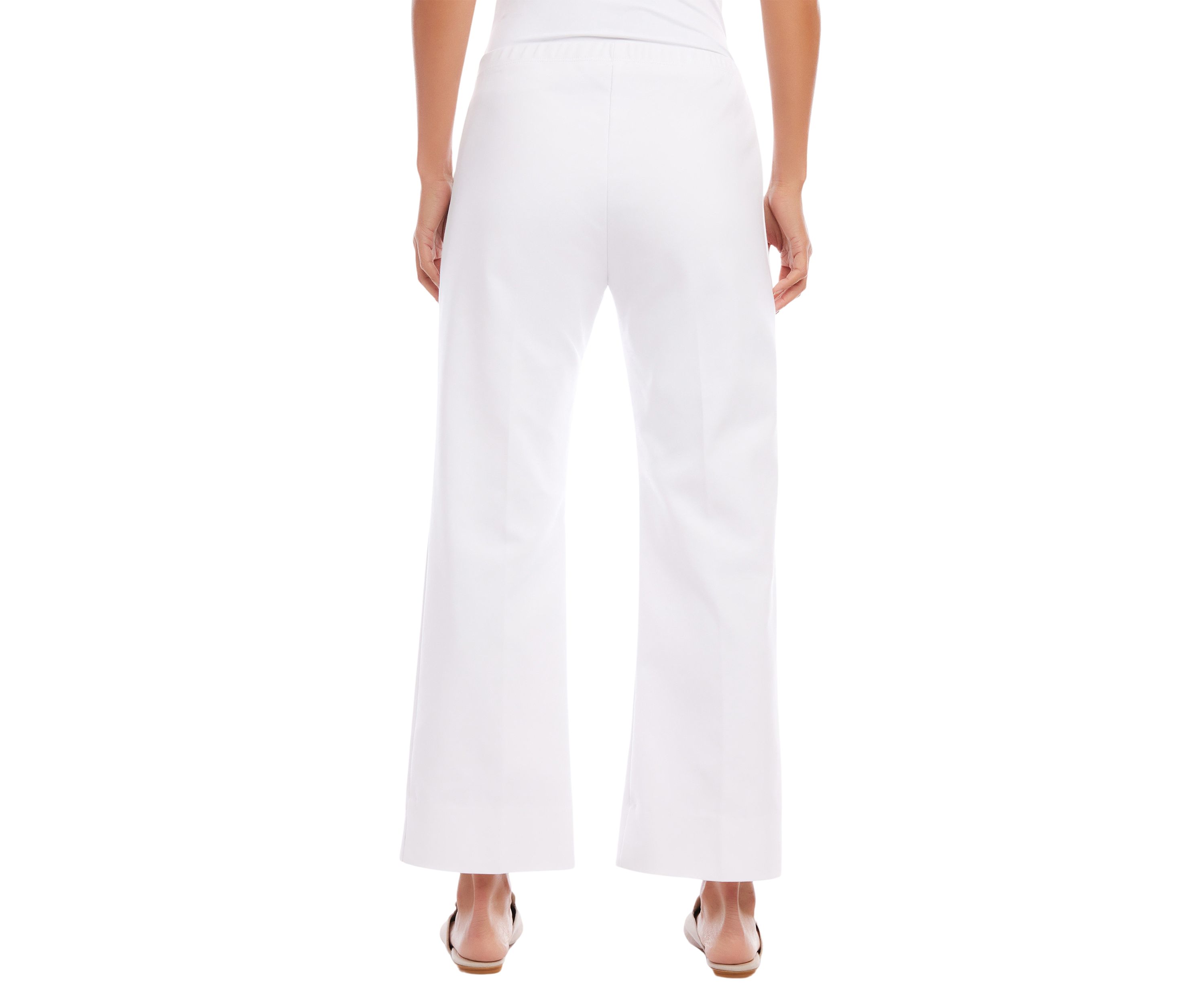Petite Cropped Wide Leg Pants