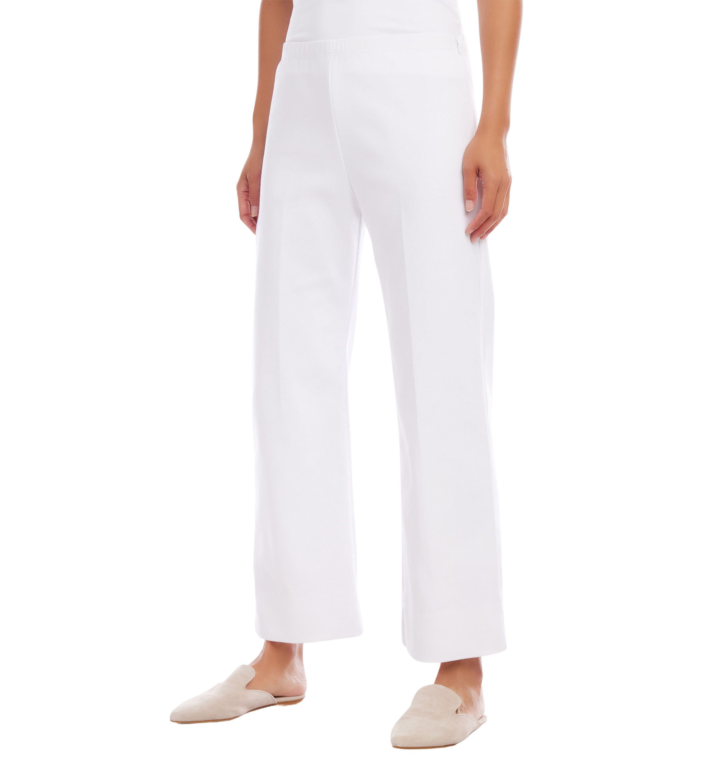 Petite Cropped Wide Leg Pants