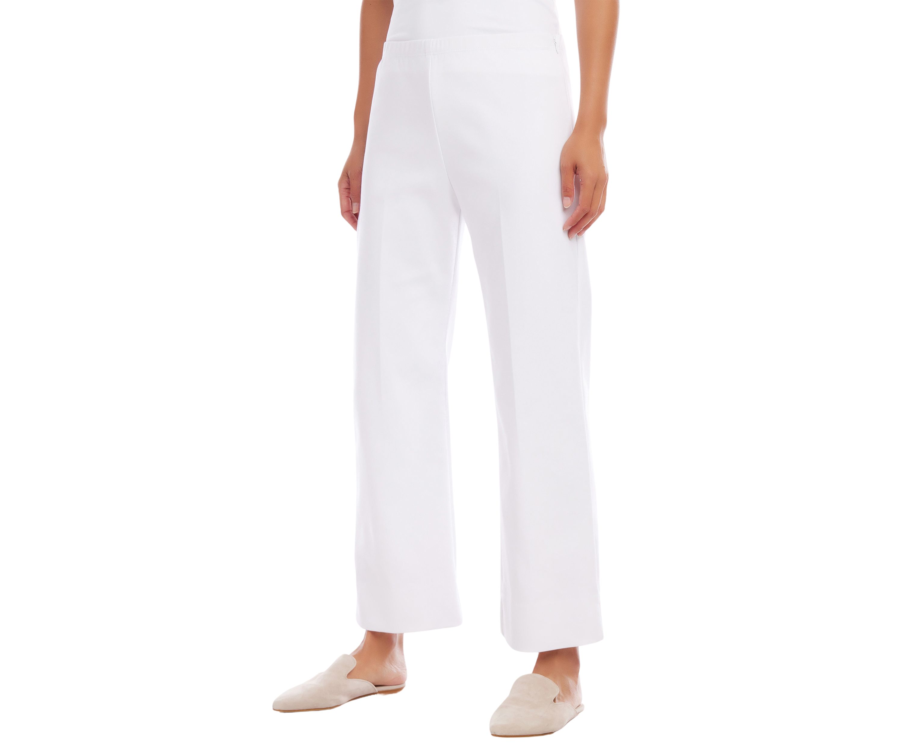 Petite Cropped Wide Leg Pants