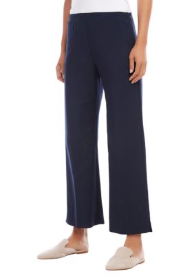 Petite Cropped Wide Leg Pants