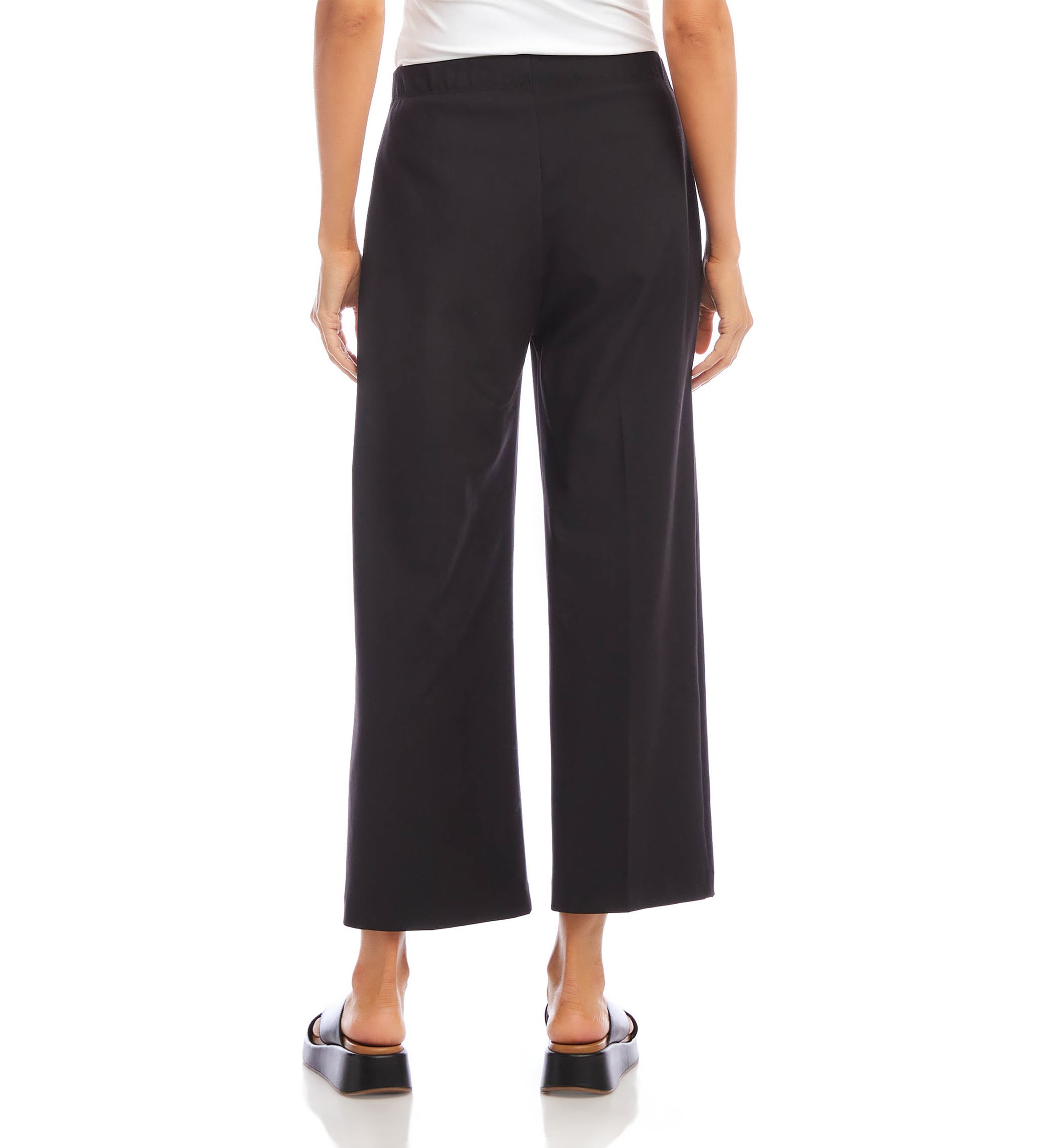 Petite Cropped Wide Leg Pants