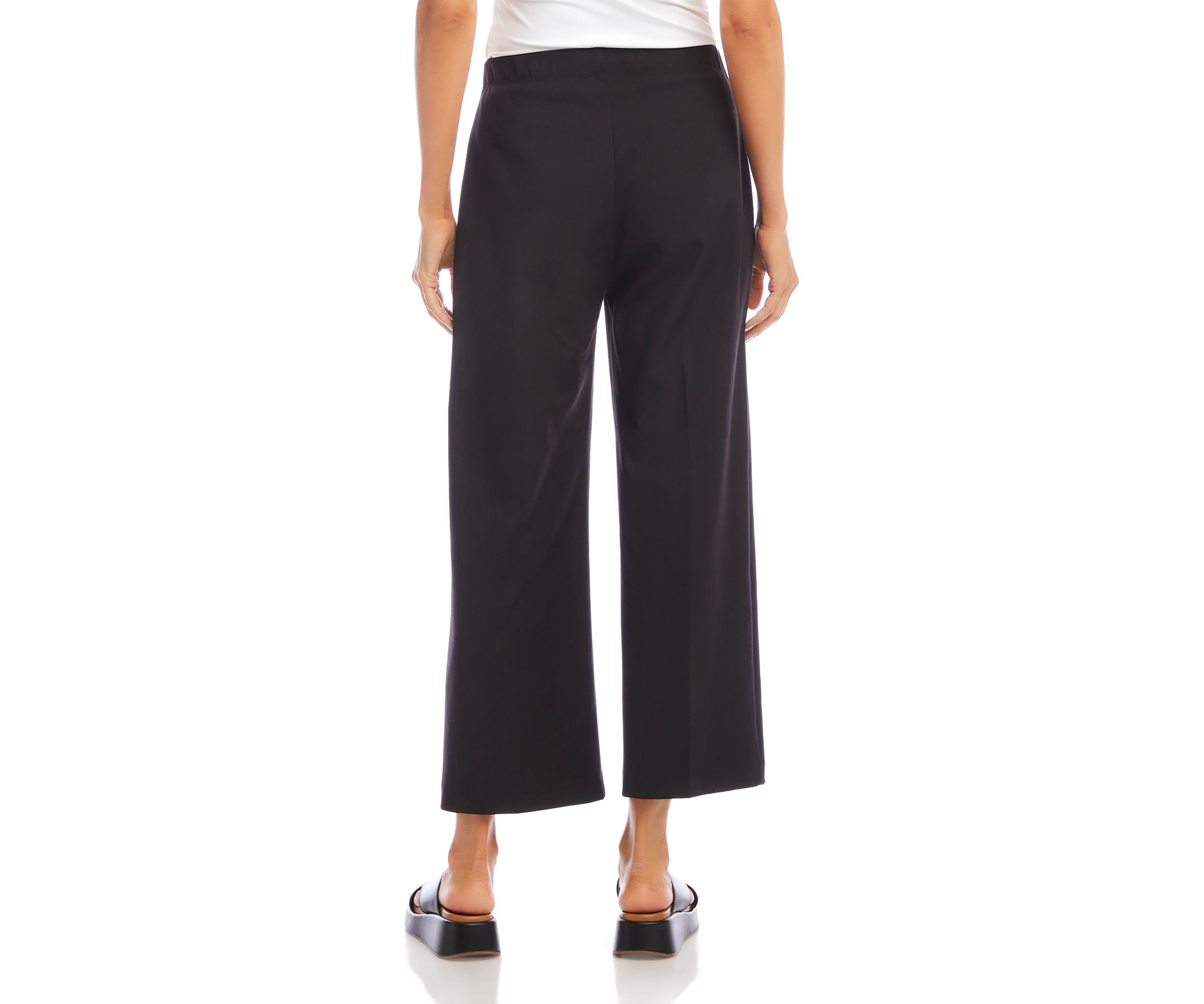 Petite Cropped Wide Leg Pants