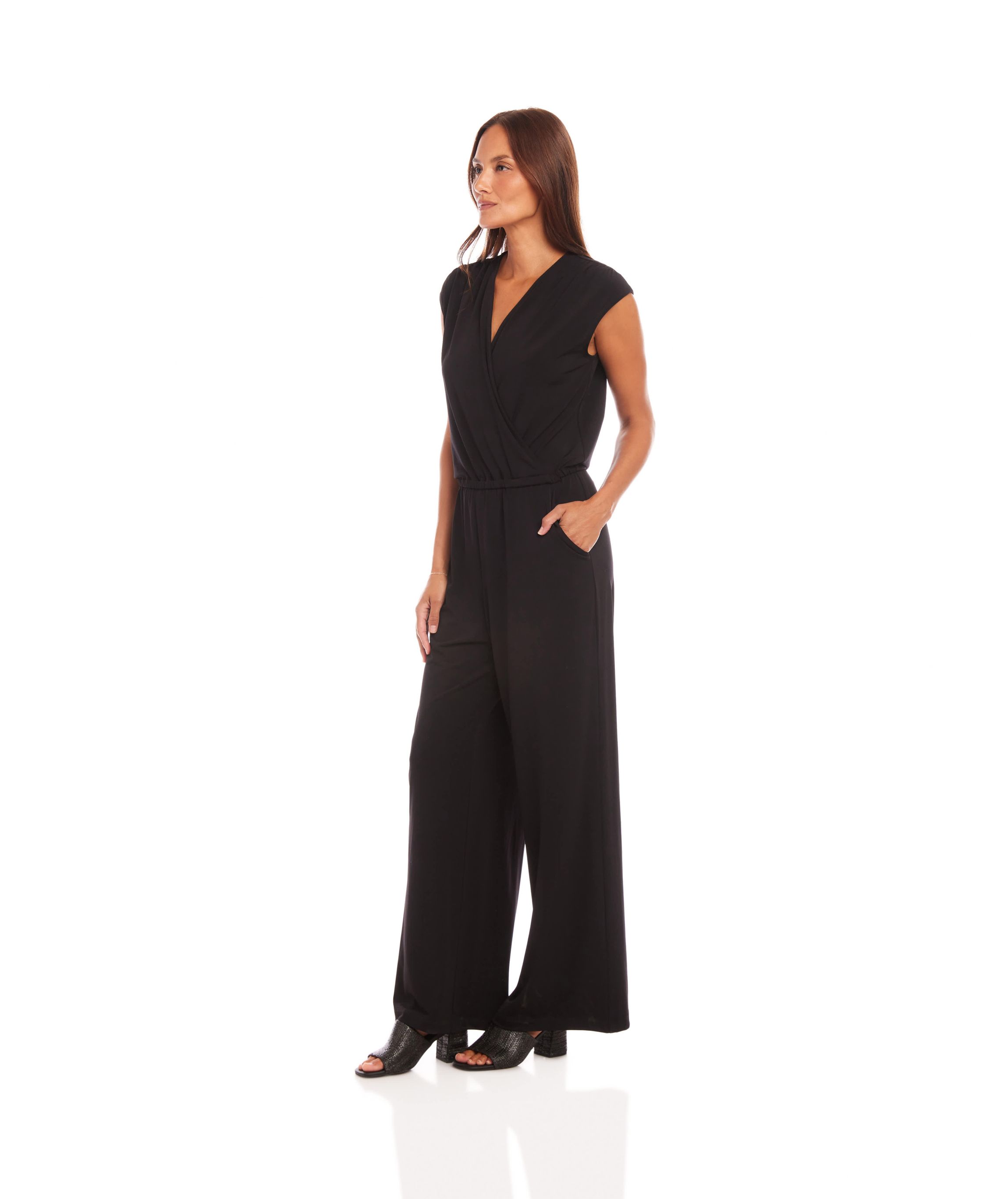 Womens Sleeveless Travel Jersey Jumpsuit