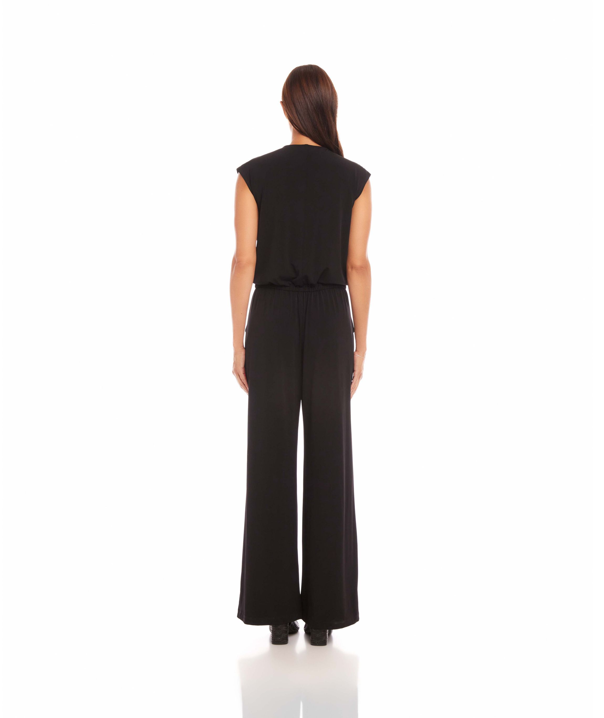 Womens Sleeveless Travel Jersey Jumpsuit